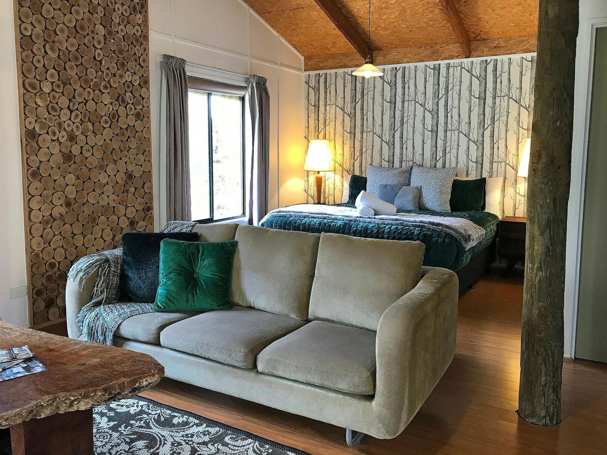 Woolshed one has a king bed and two singles