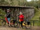 Two cyclists on the East Gipplsand Rail Trail