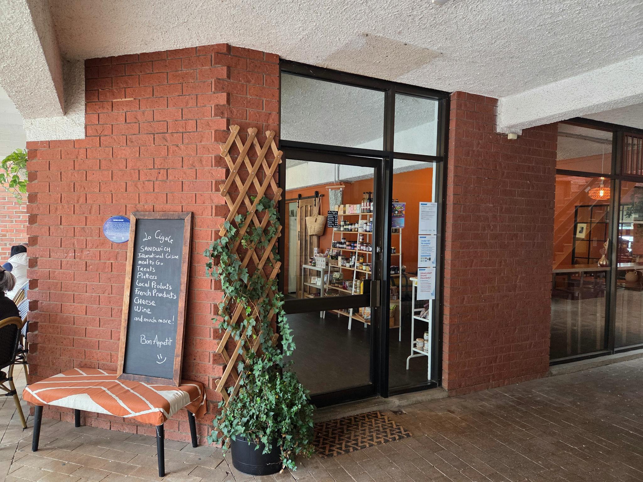 Outside dining