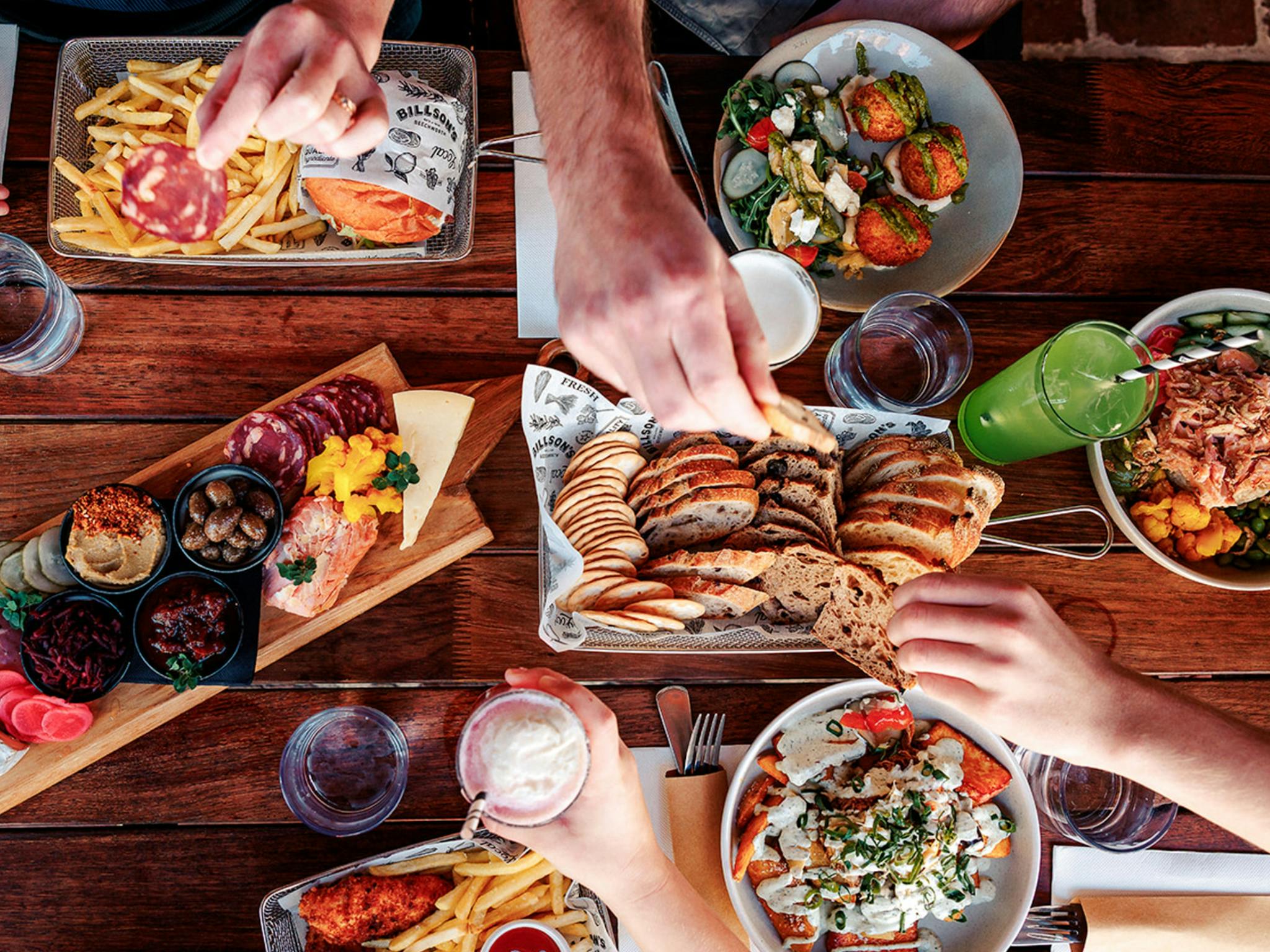 a charcuterie board at Last St Brewery