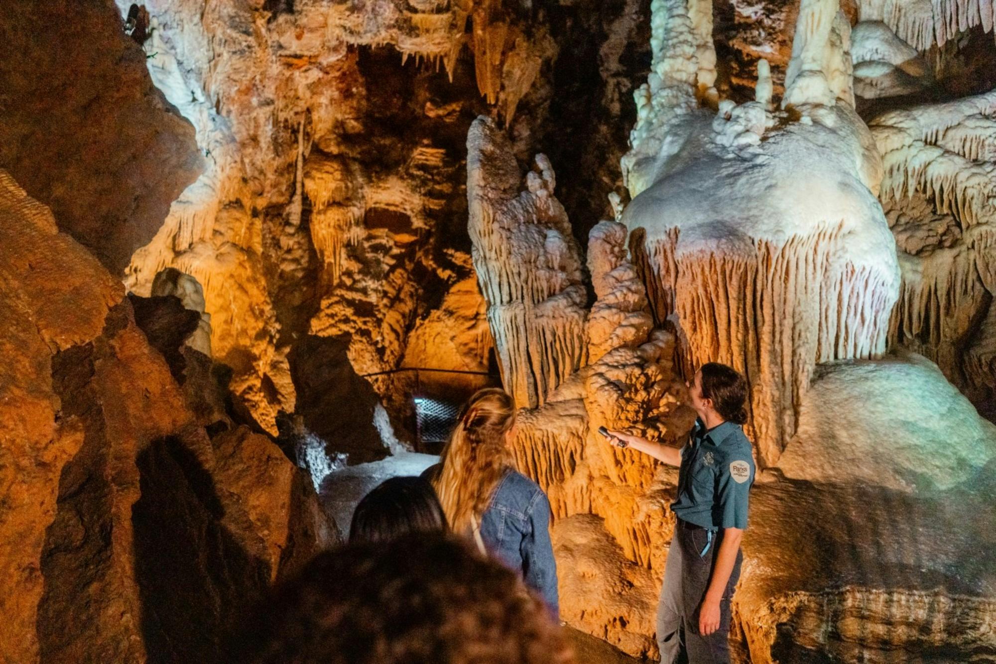 A guided tour is the only way to see this remarkable cave system