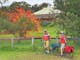 Enjoying the colours of autumn on a bike tour in Capertee Valley.