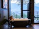 bathtub the view bright