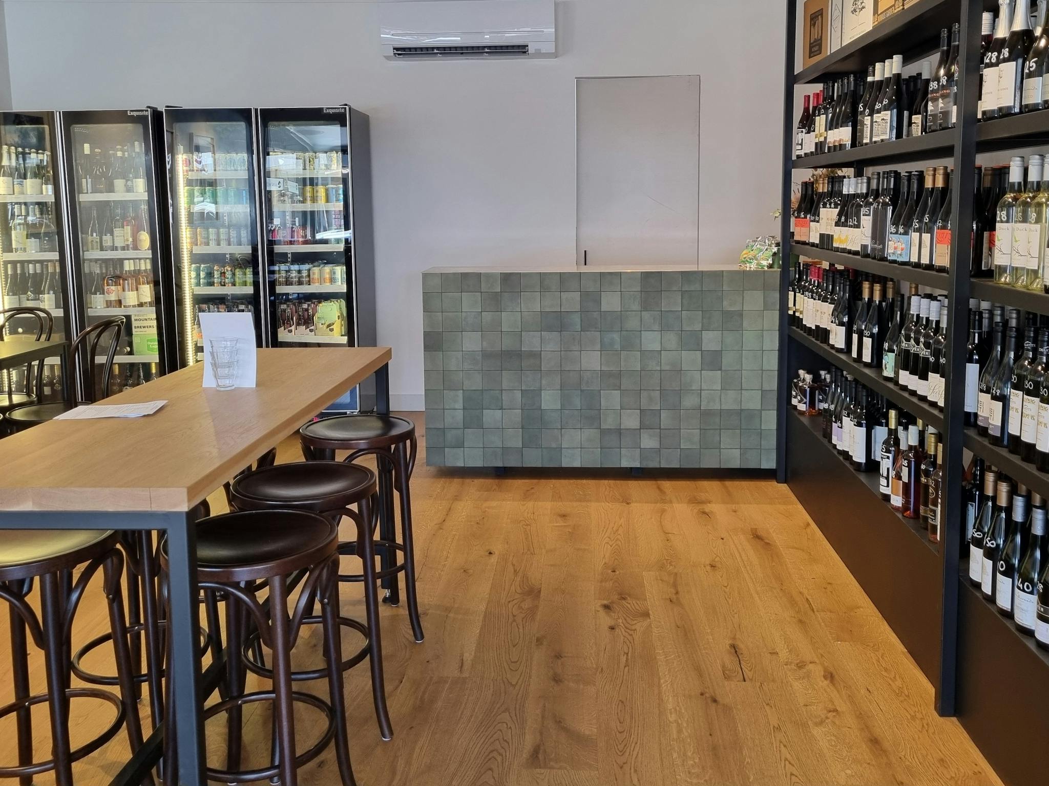 Bar and Bottle Shop stocking local wine and beers
