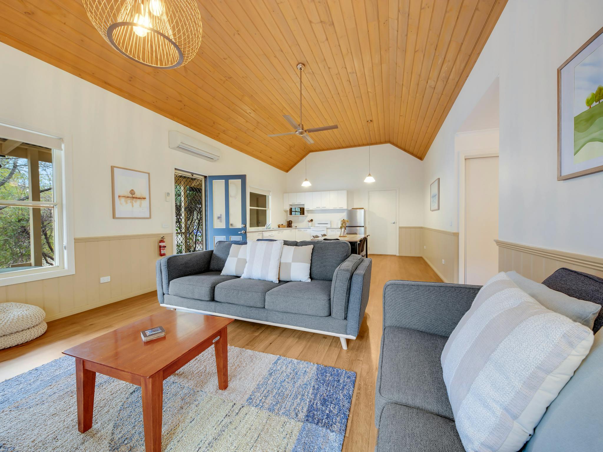 Lounge area with couches and tea table