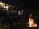 Outdoor fire pits in winter