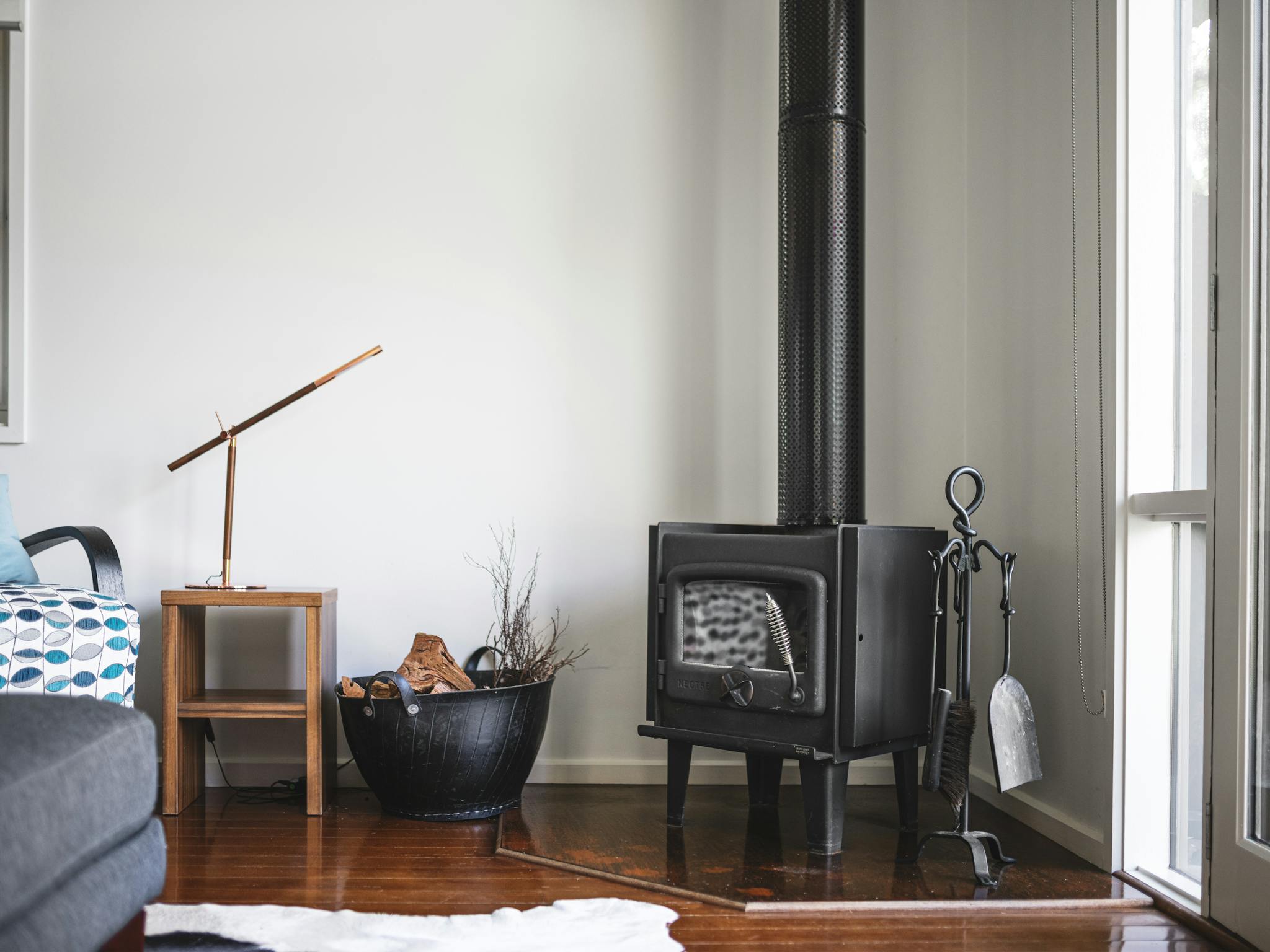 cozy fireplace