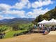 Lunch and views on weekend cycling tour on Murray to Mountains Rail Trail