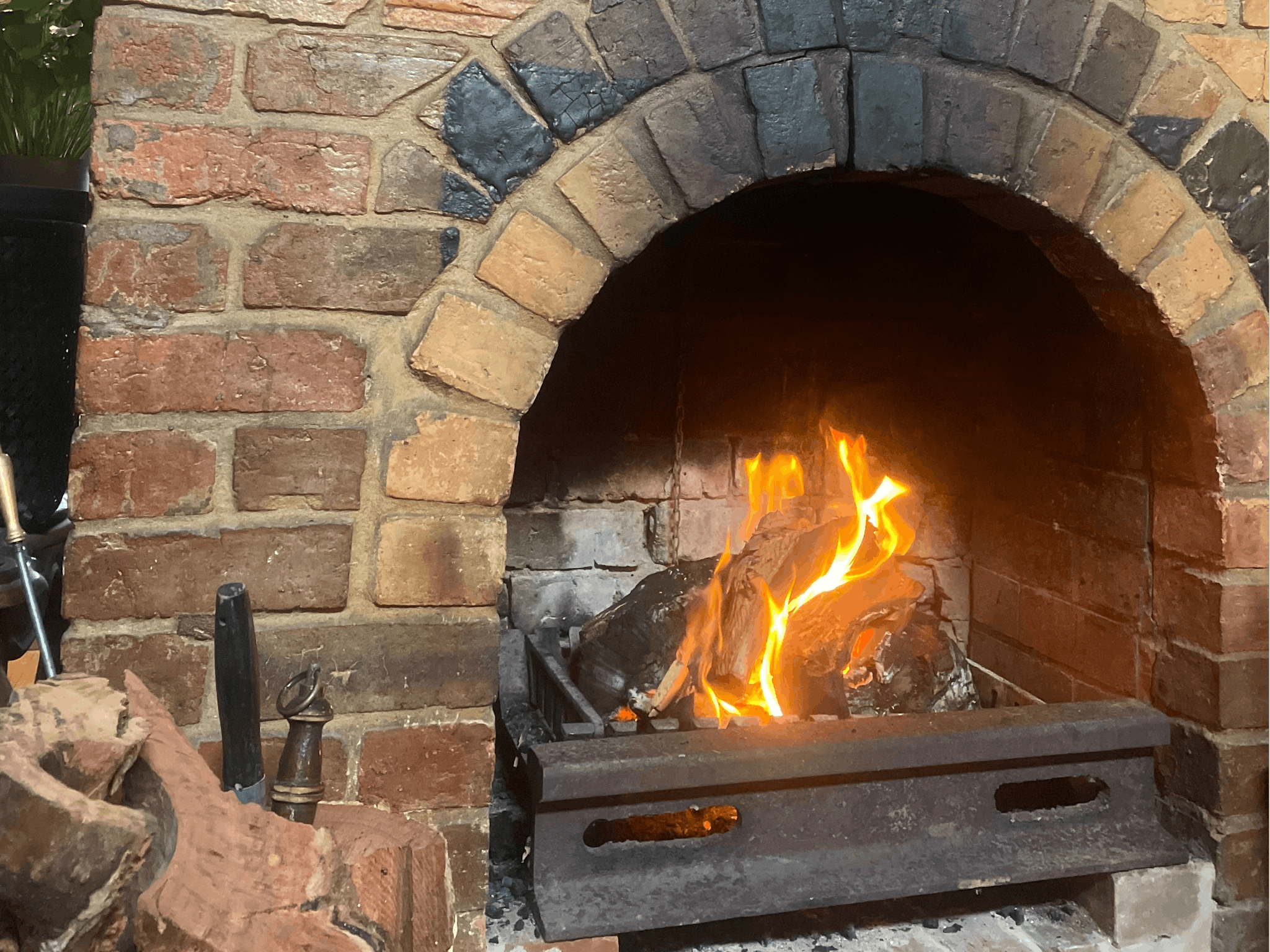 open fire