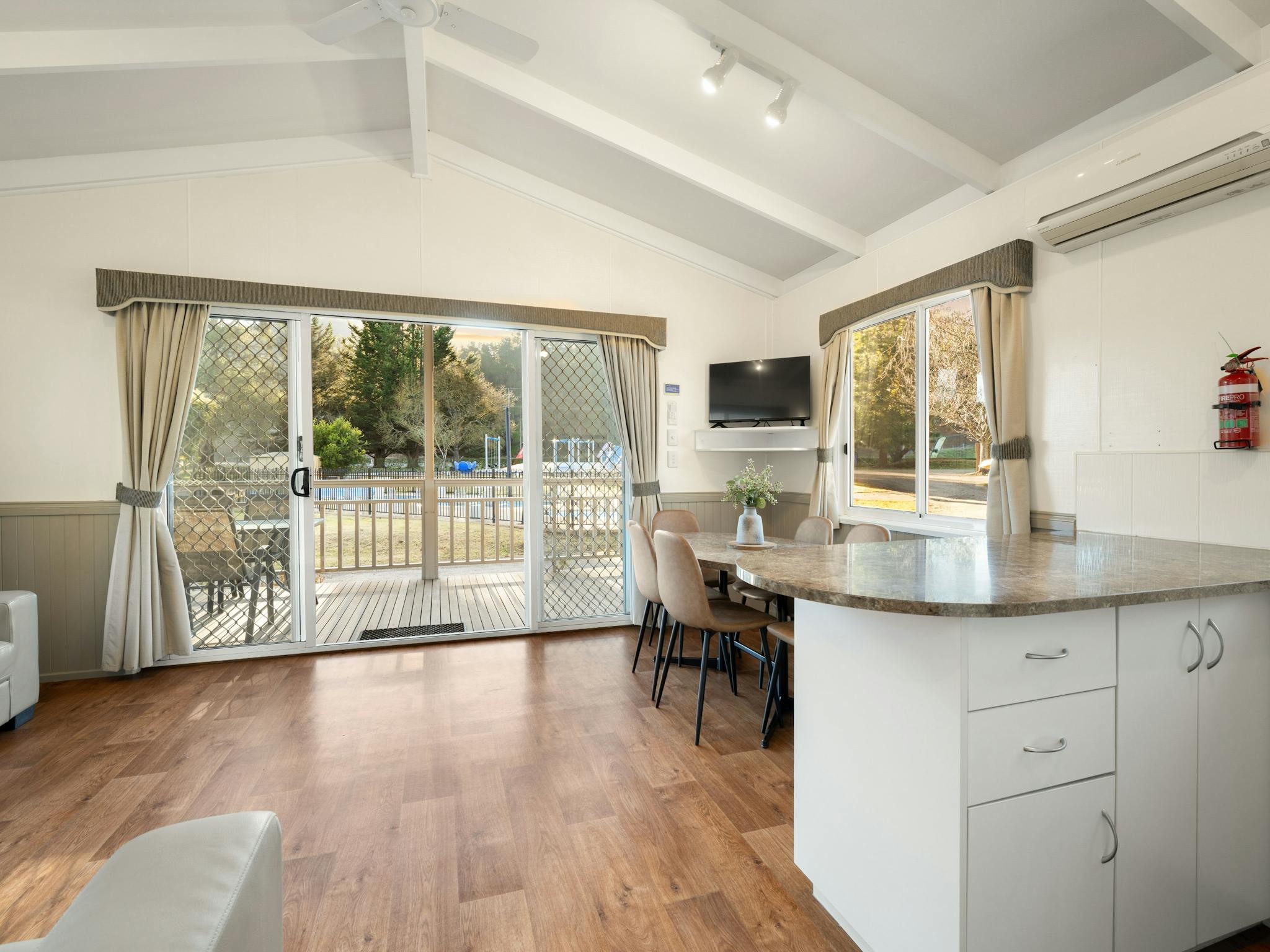 Kitchen, dining.