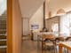 The living and dining area in Jane's