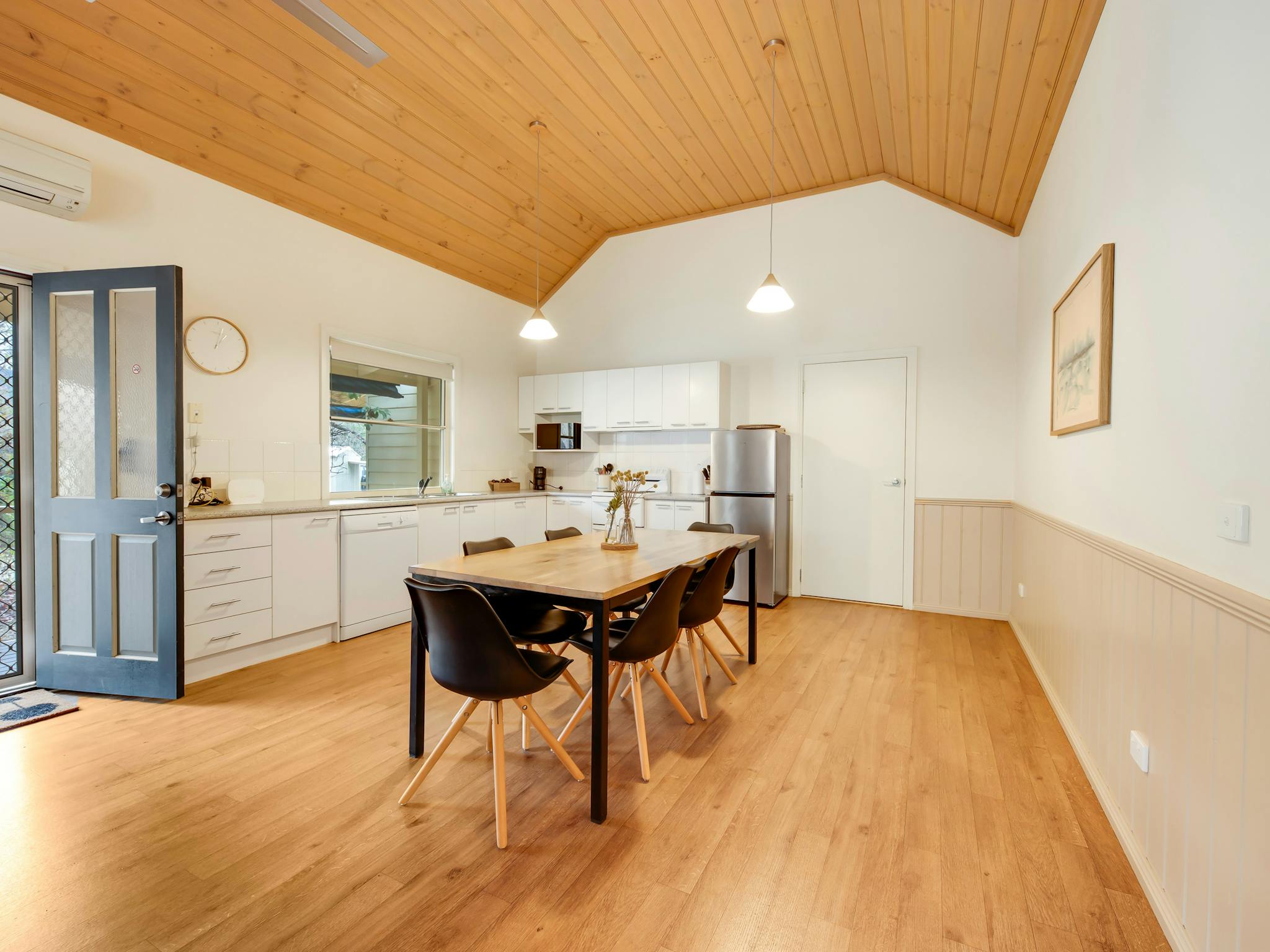 Kitchen and dining area