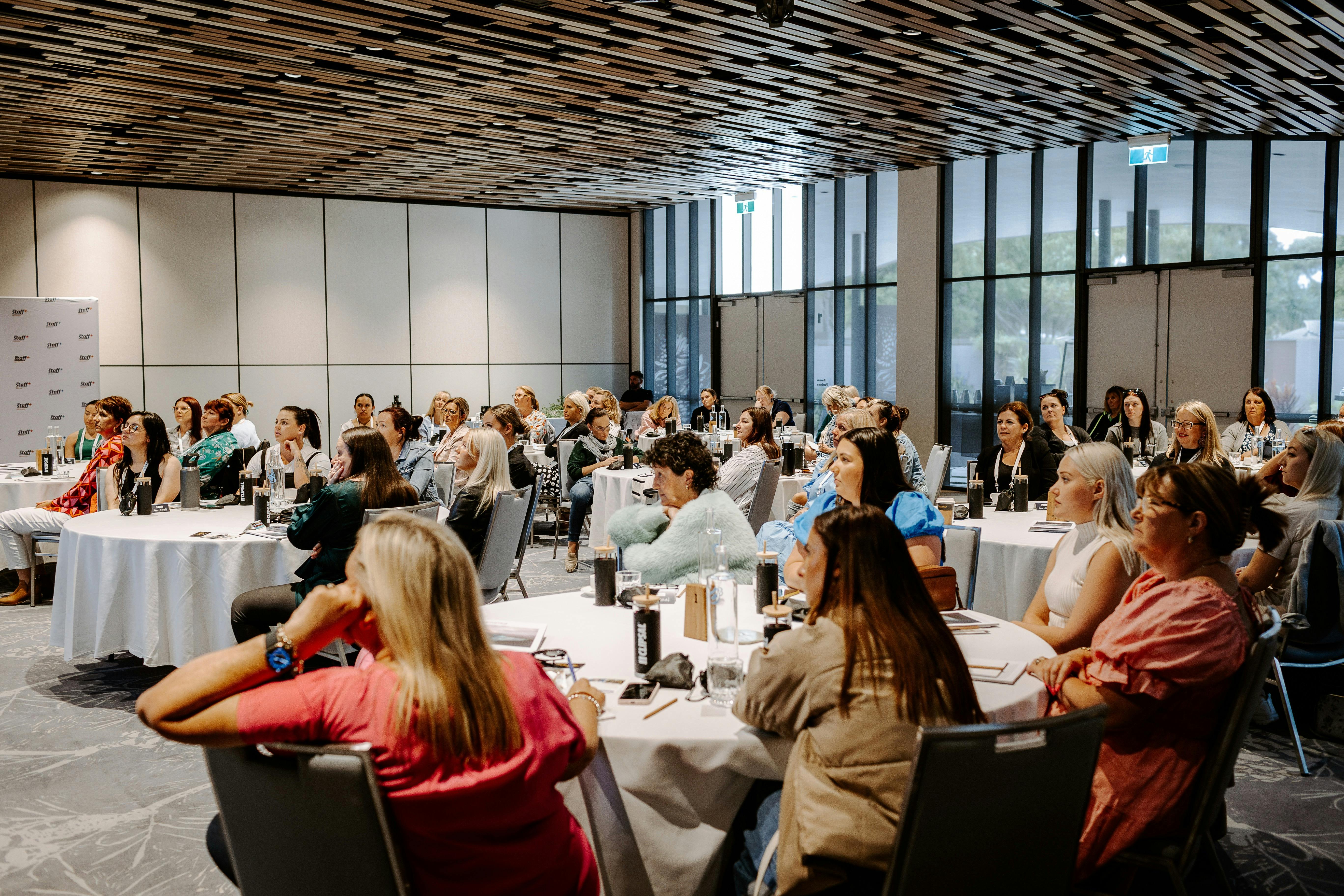 Chef Samantha Gowing leading a corporate cooking event at Tweed Cooking School