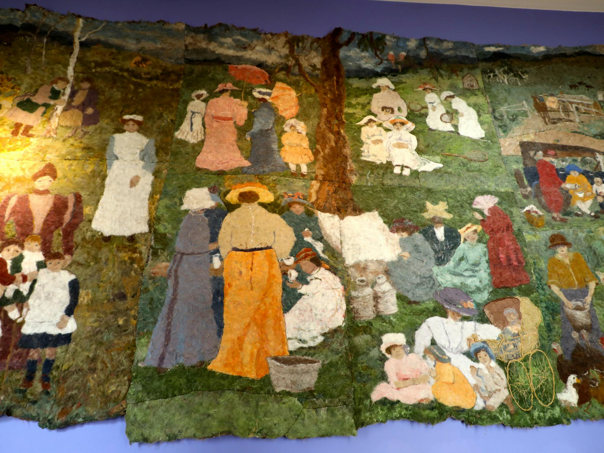 Felt Mural at the Mansfield Visitor Centre