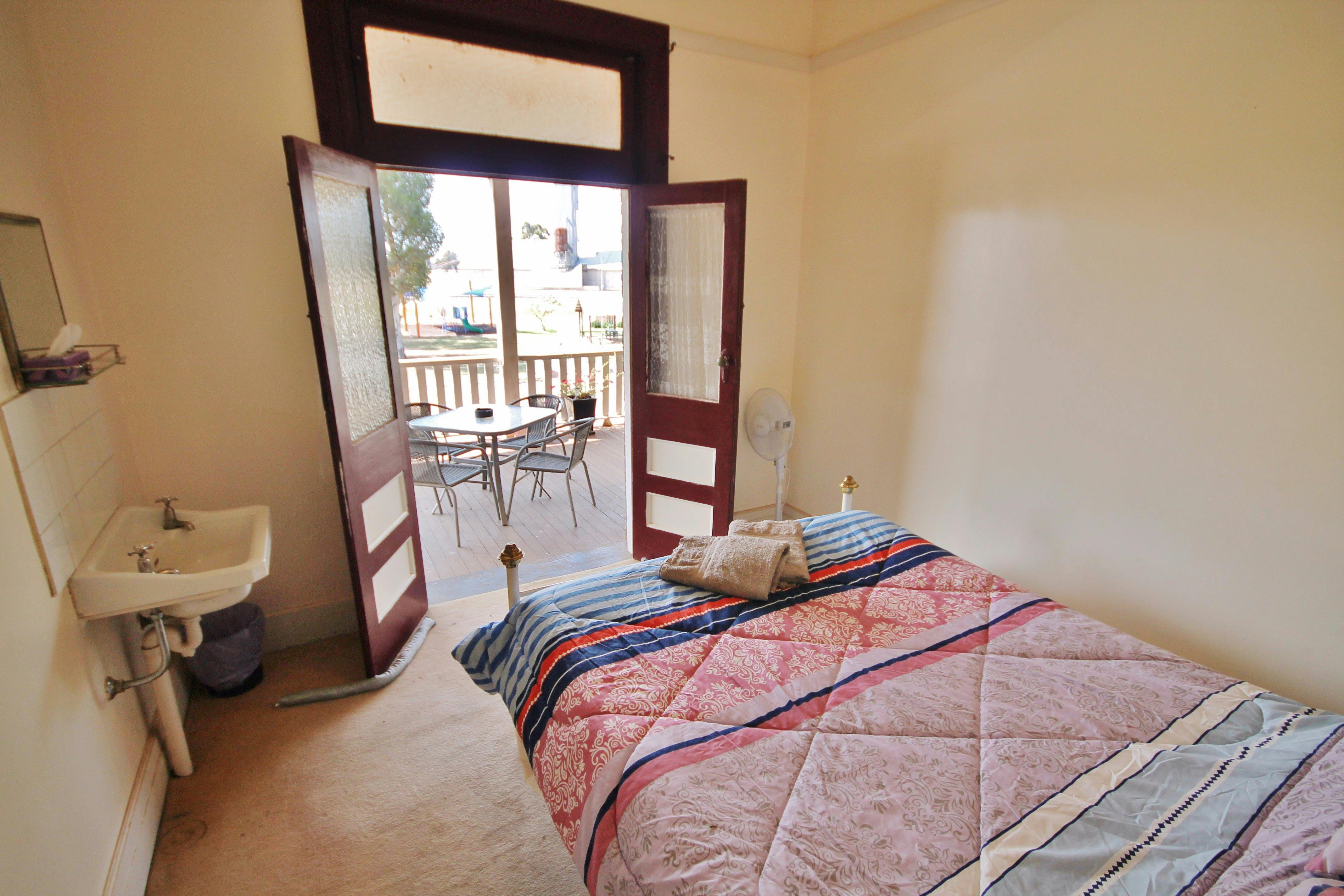 Budget style accommodation at the Railway Hotel, Bribbaree