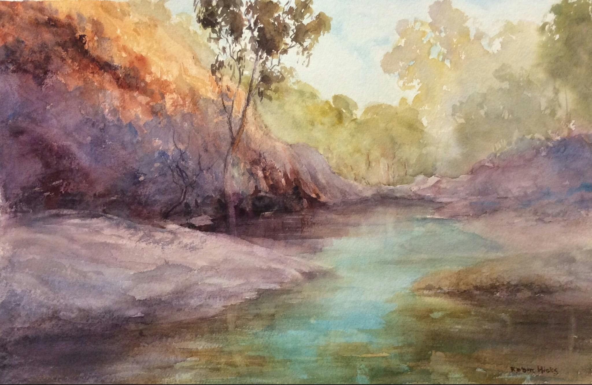 A rural scene with creek