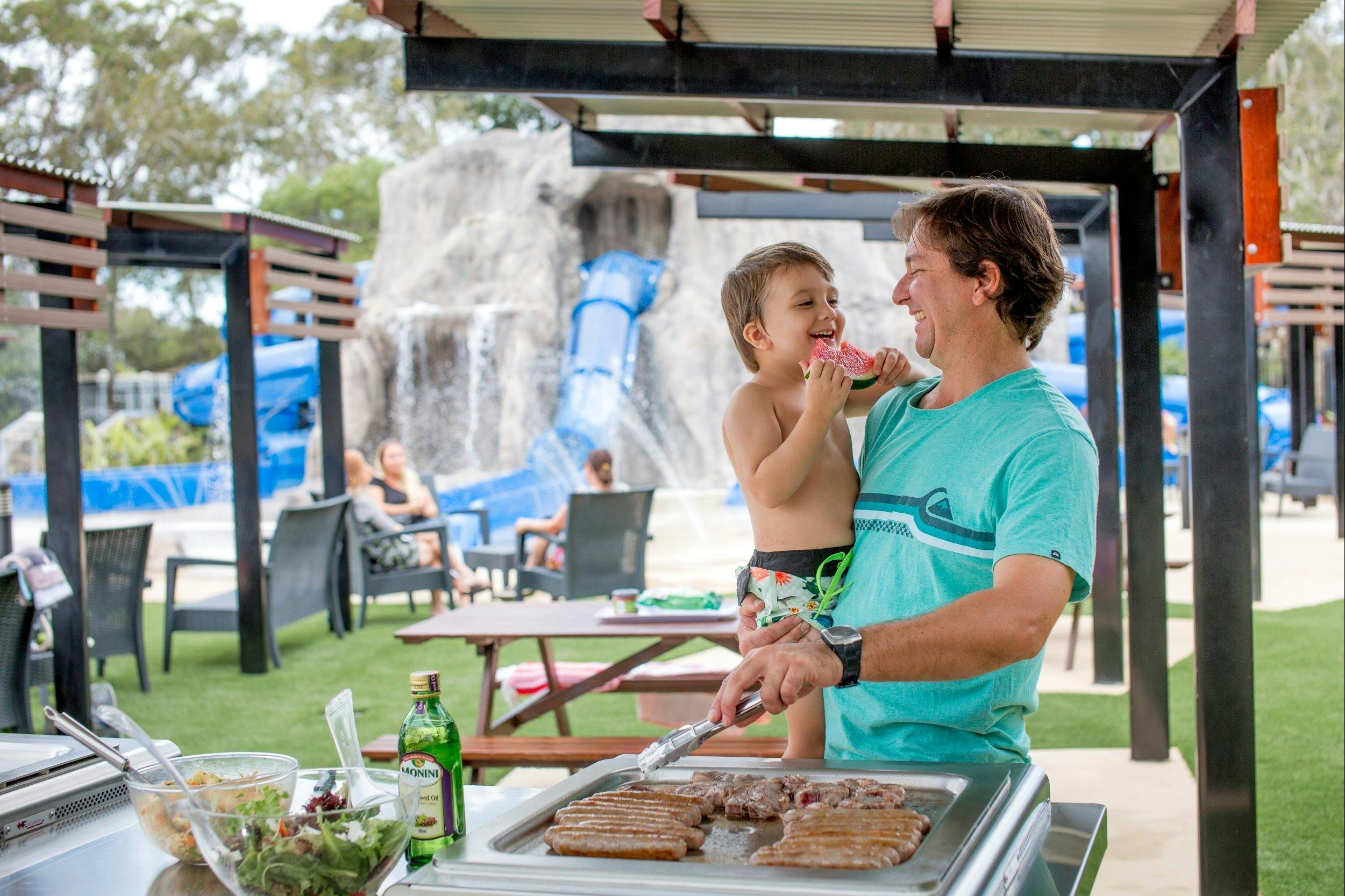 Free BBQ's at the Waterpark