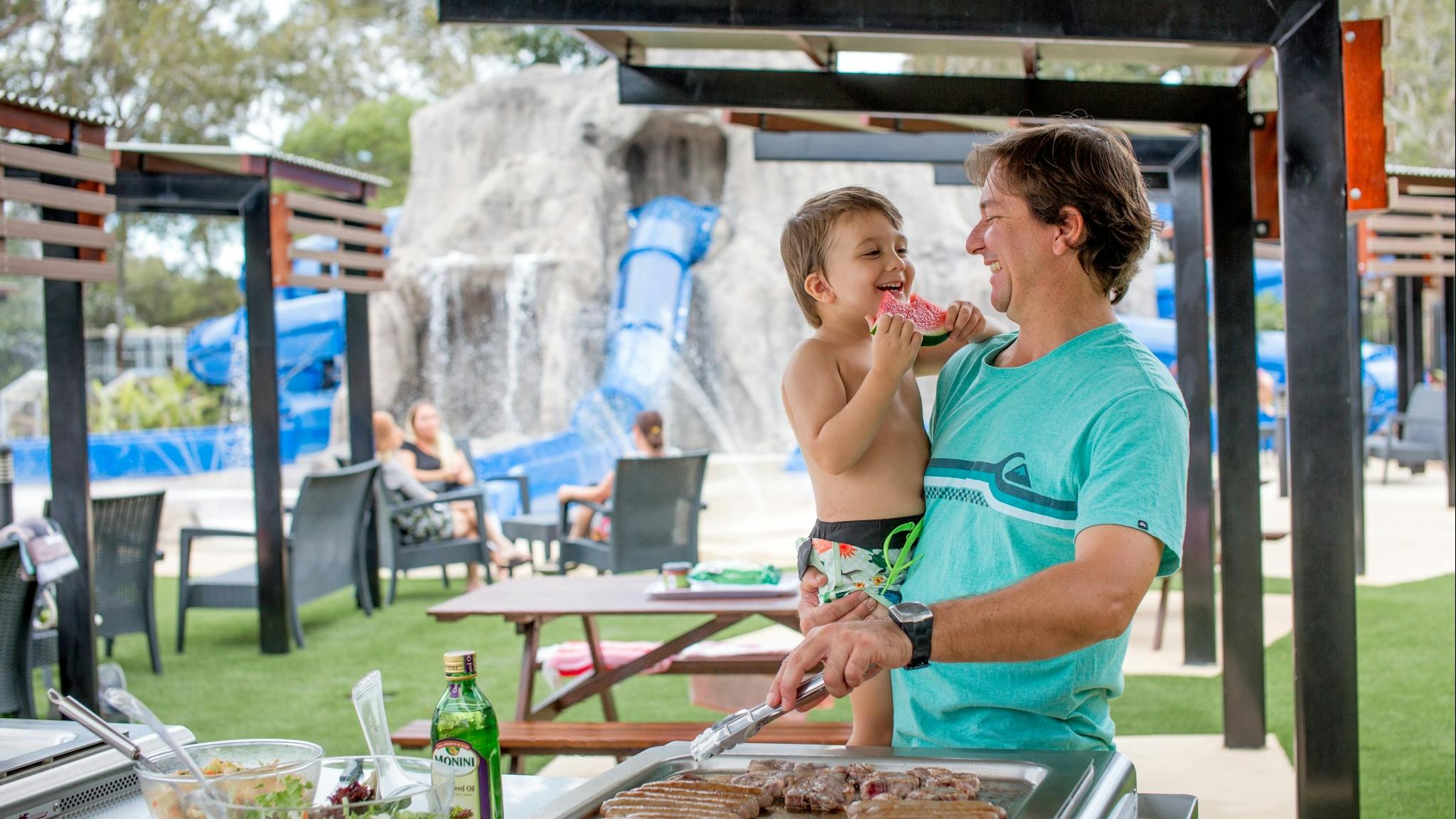 Free BBQ's at the Waterpark