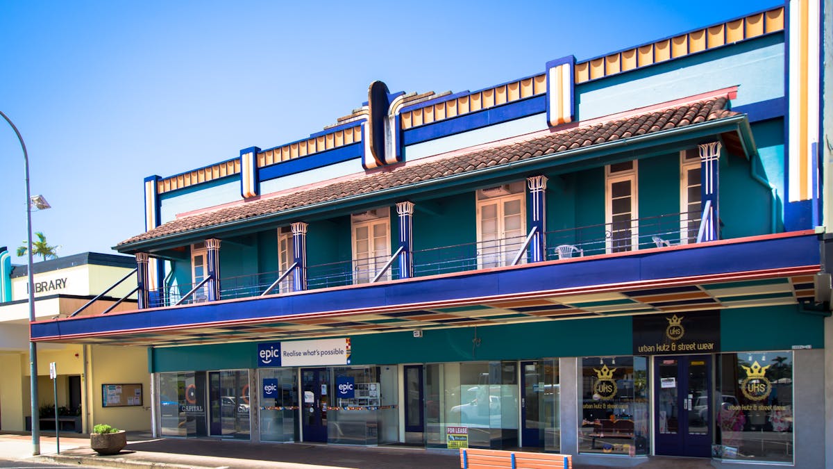Art Deco building in Rankin Street innisfail Art Deco building in Rankin Street innisfail