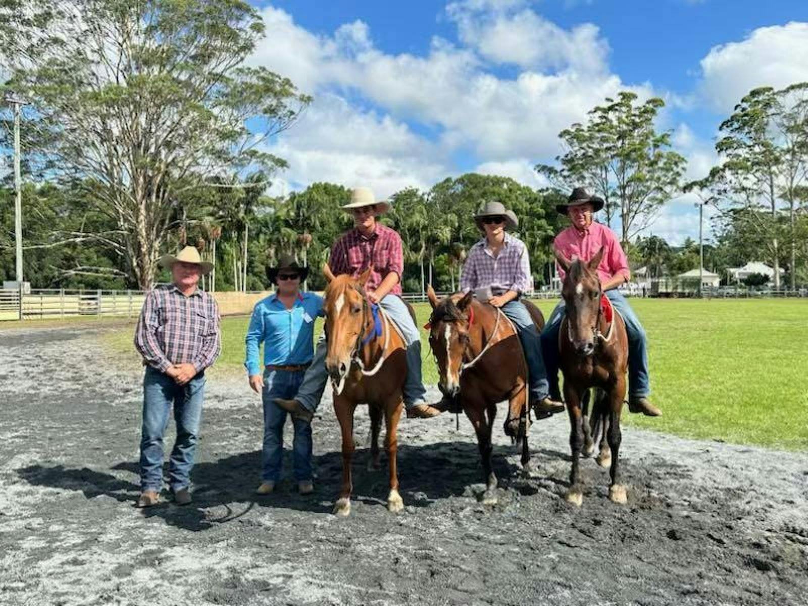 Men on horses