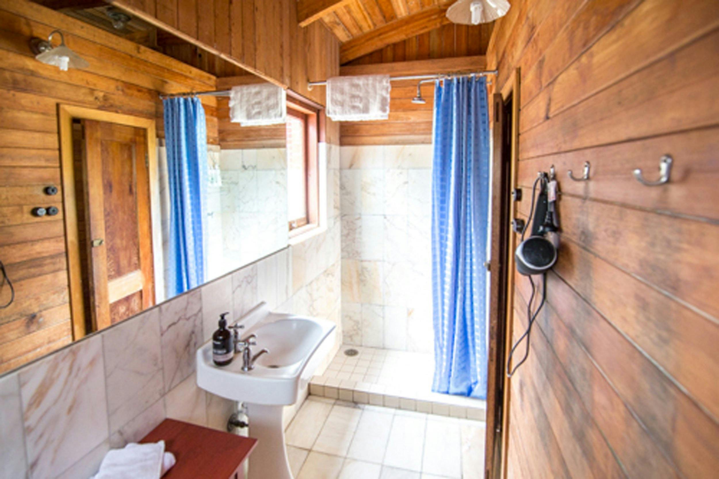 Two bathrooms available plus a sauna