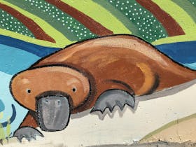 Platypus mural at Kiamma Creek