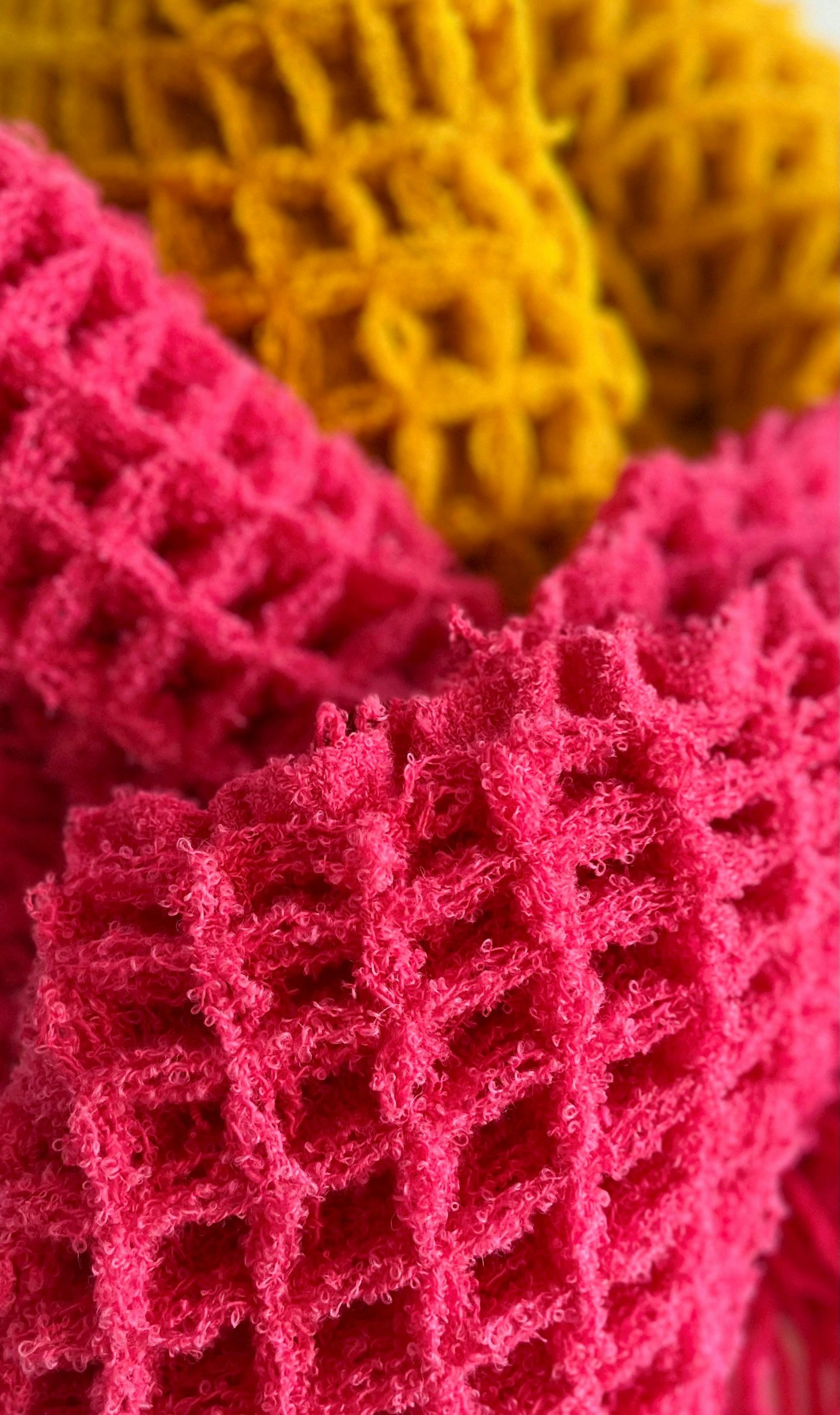 Pink woven cloth