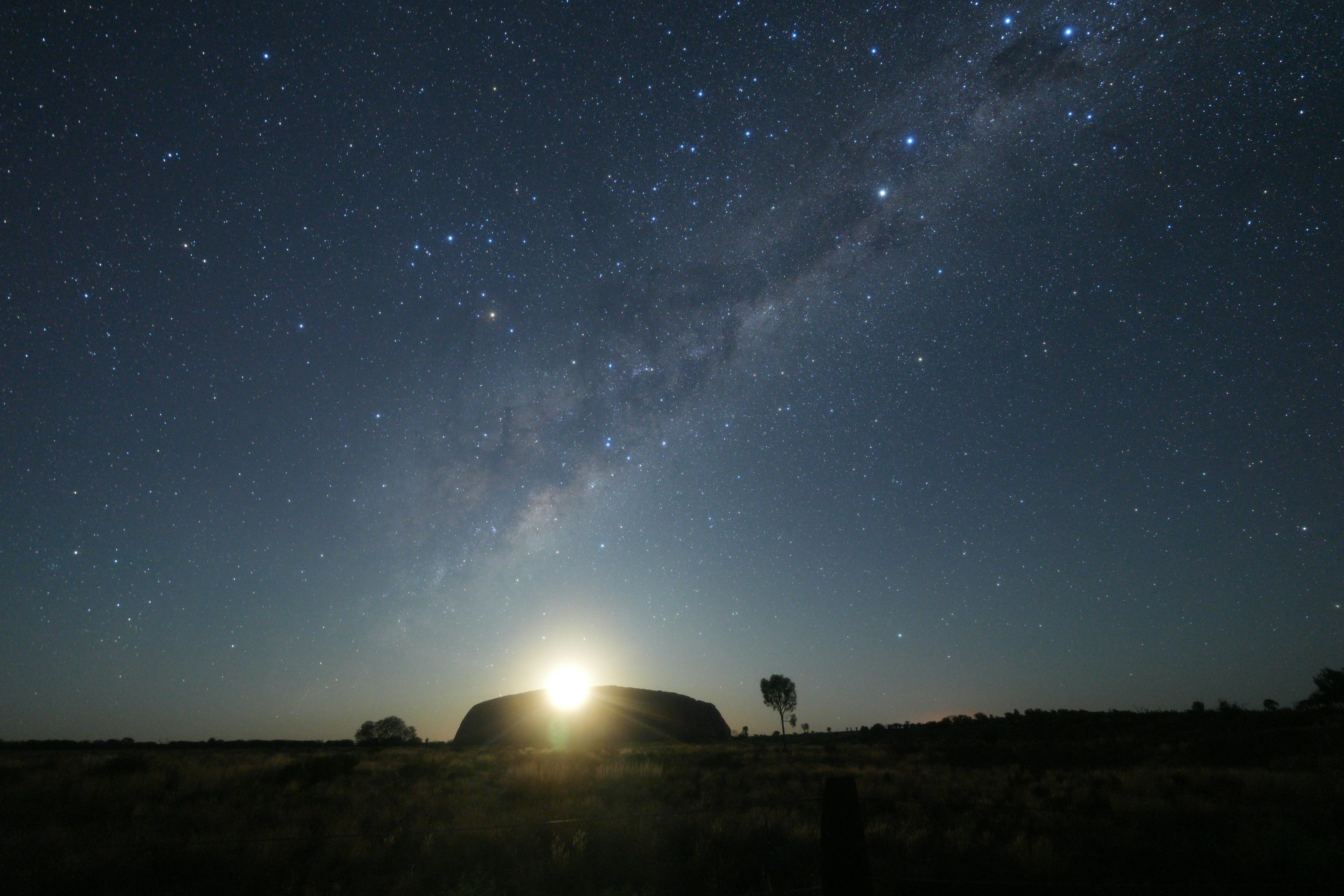 Moonrise over Uluru