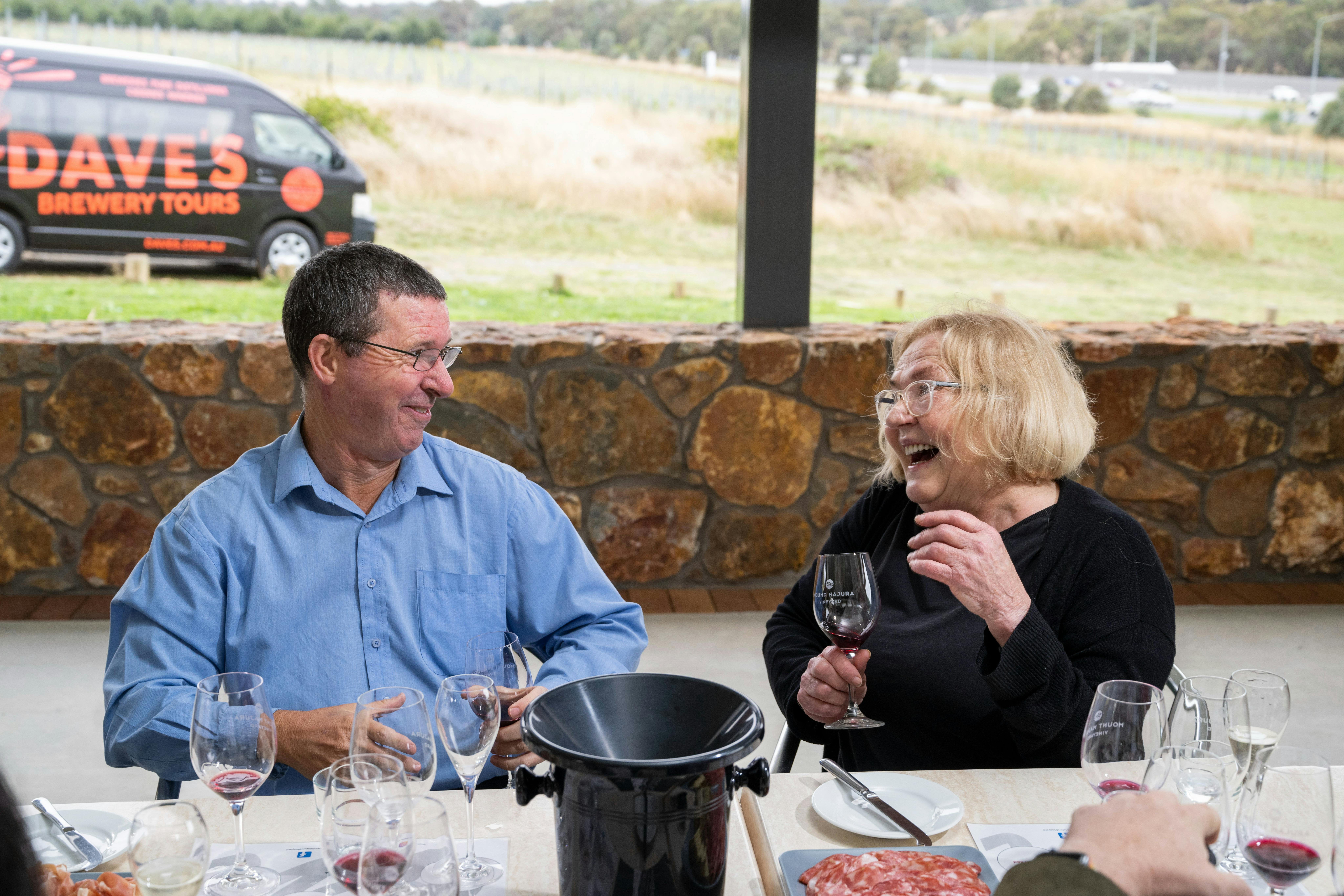 Couple wine tour Canberra