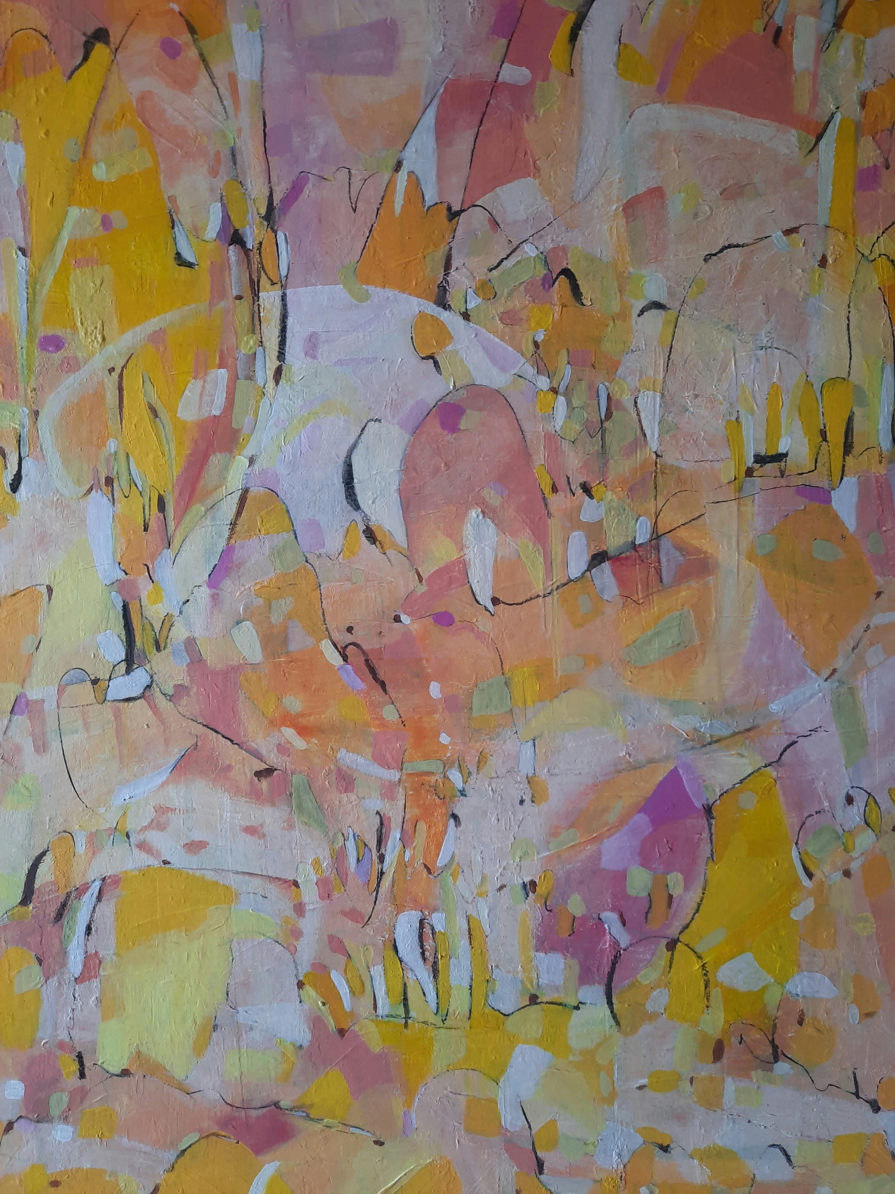 Colourful abstract painting