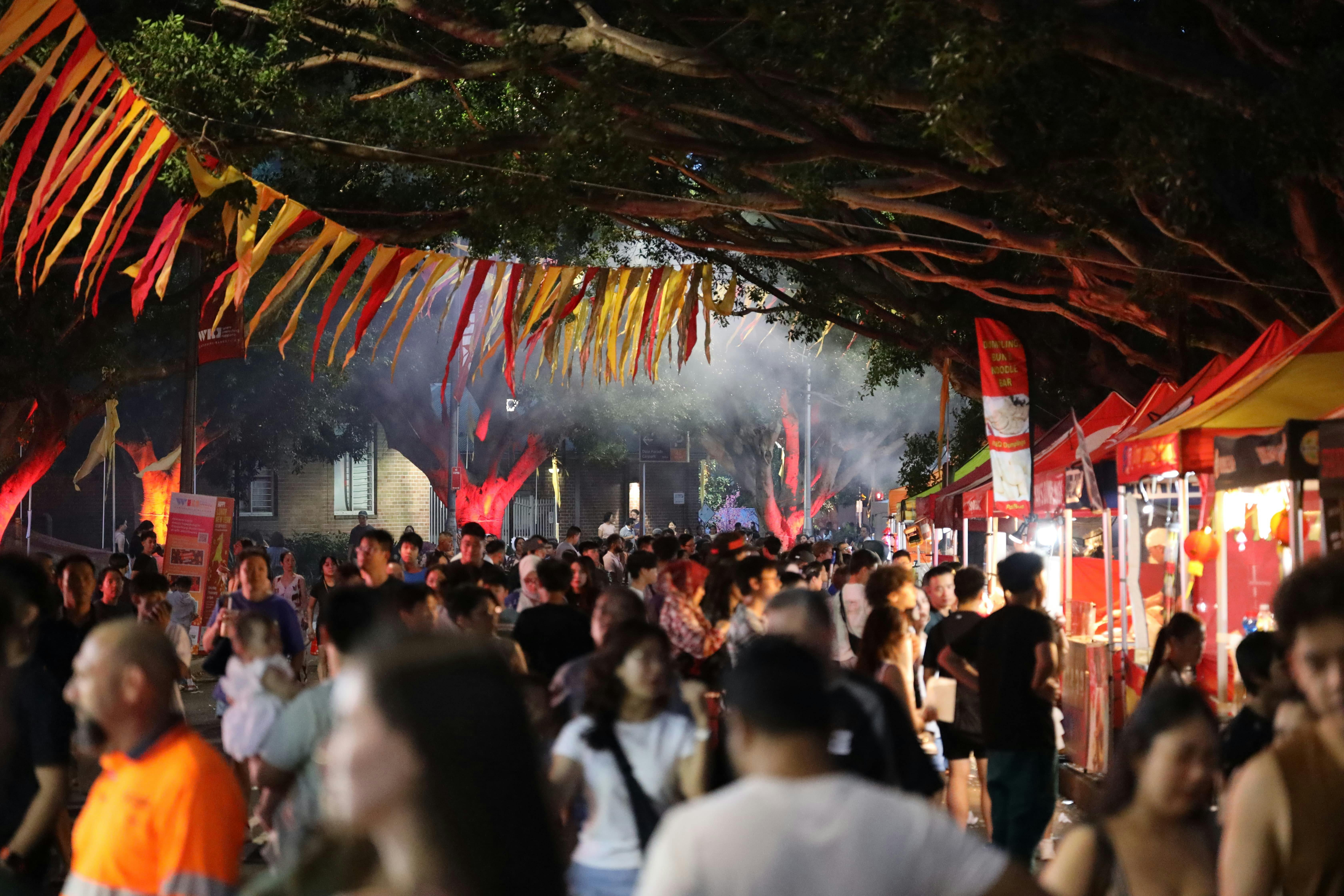 Explore food stalls