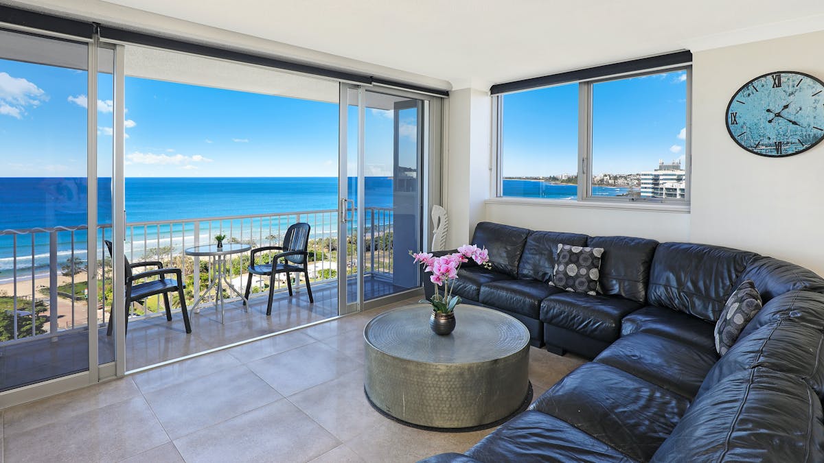 Sit in comfort and gaze out to the ocean