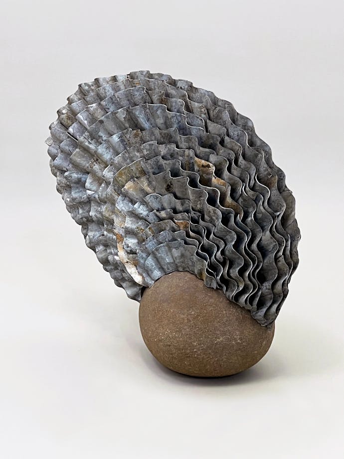 Stone, Corrugated Iron 28 x 31 x 12 cm AUD 5,500