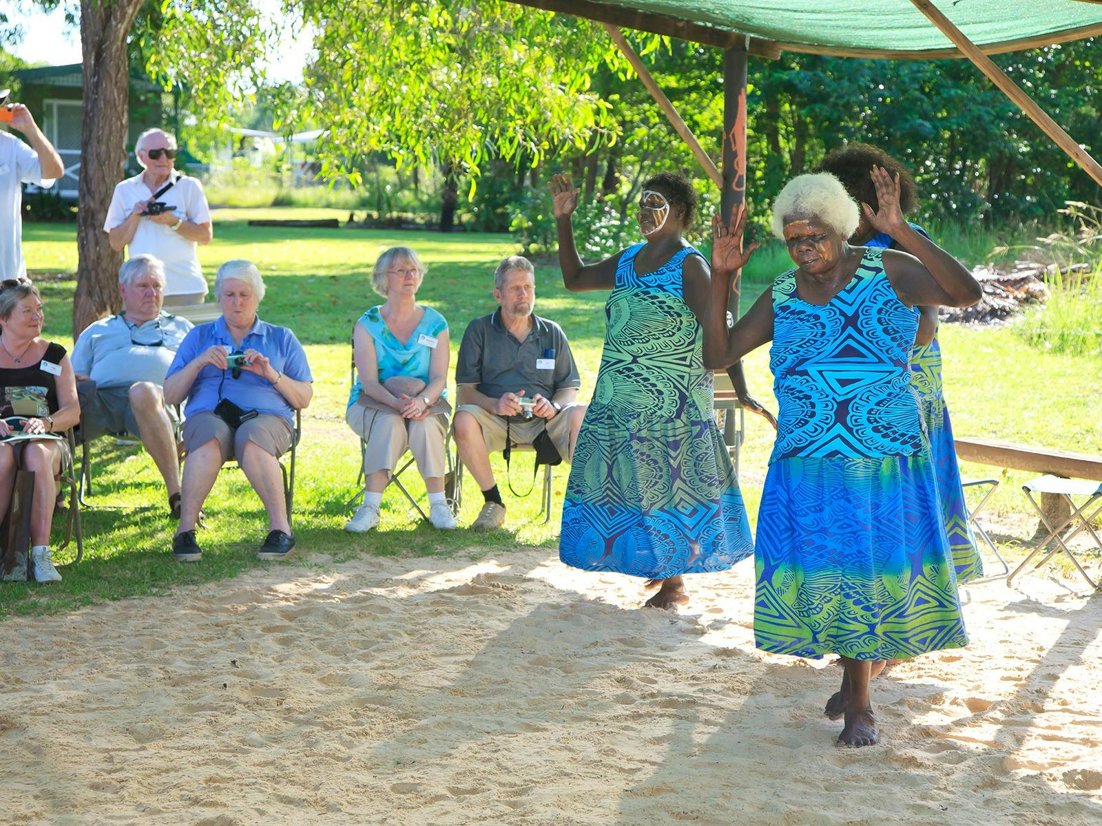 Coral Expeditions Guest Dancing With Indigenous Tiwi Islands Local