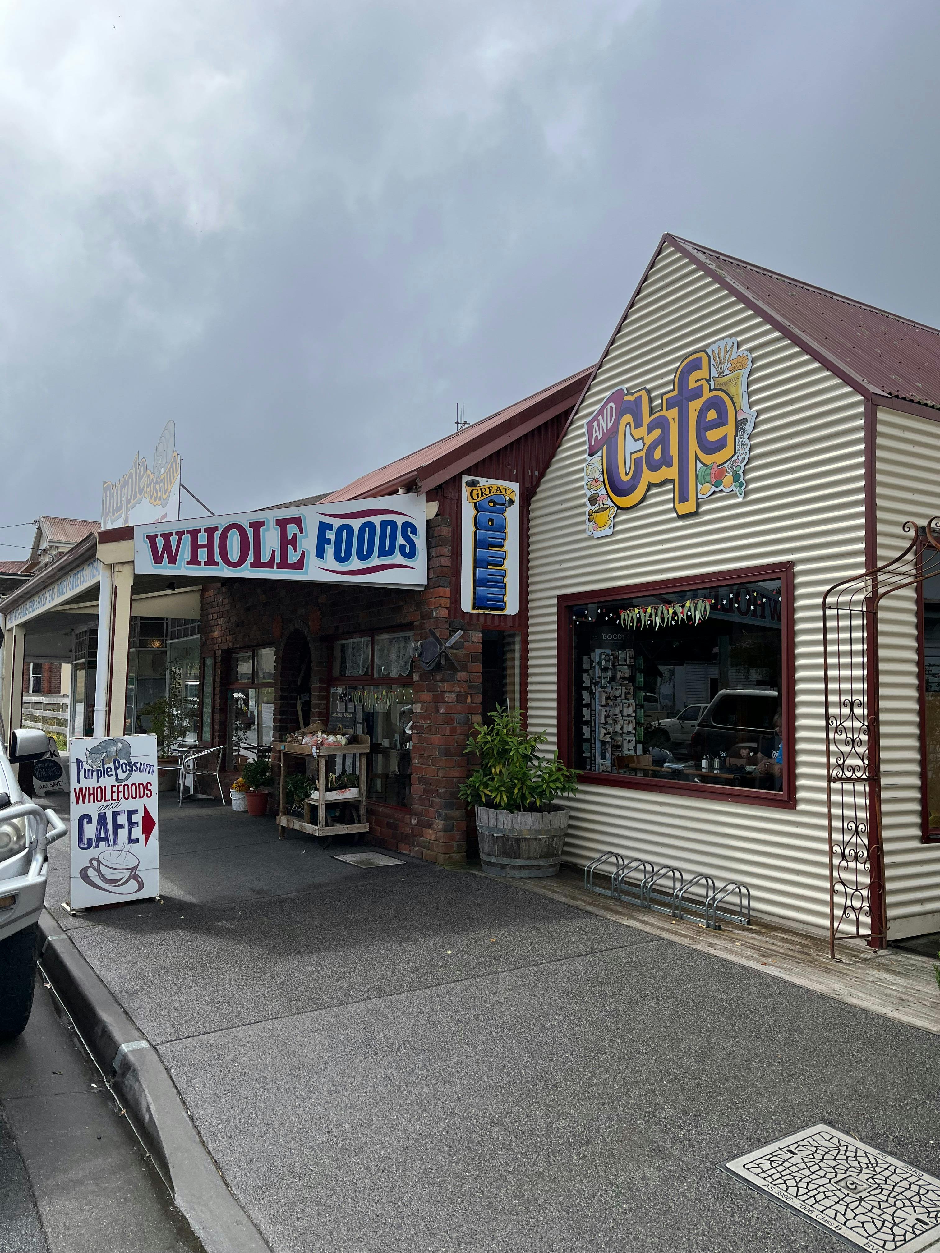 Outside the Purple Possum