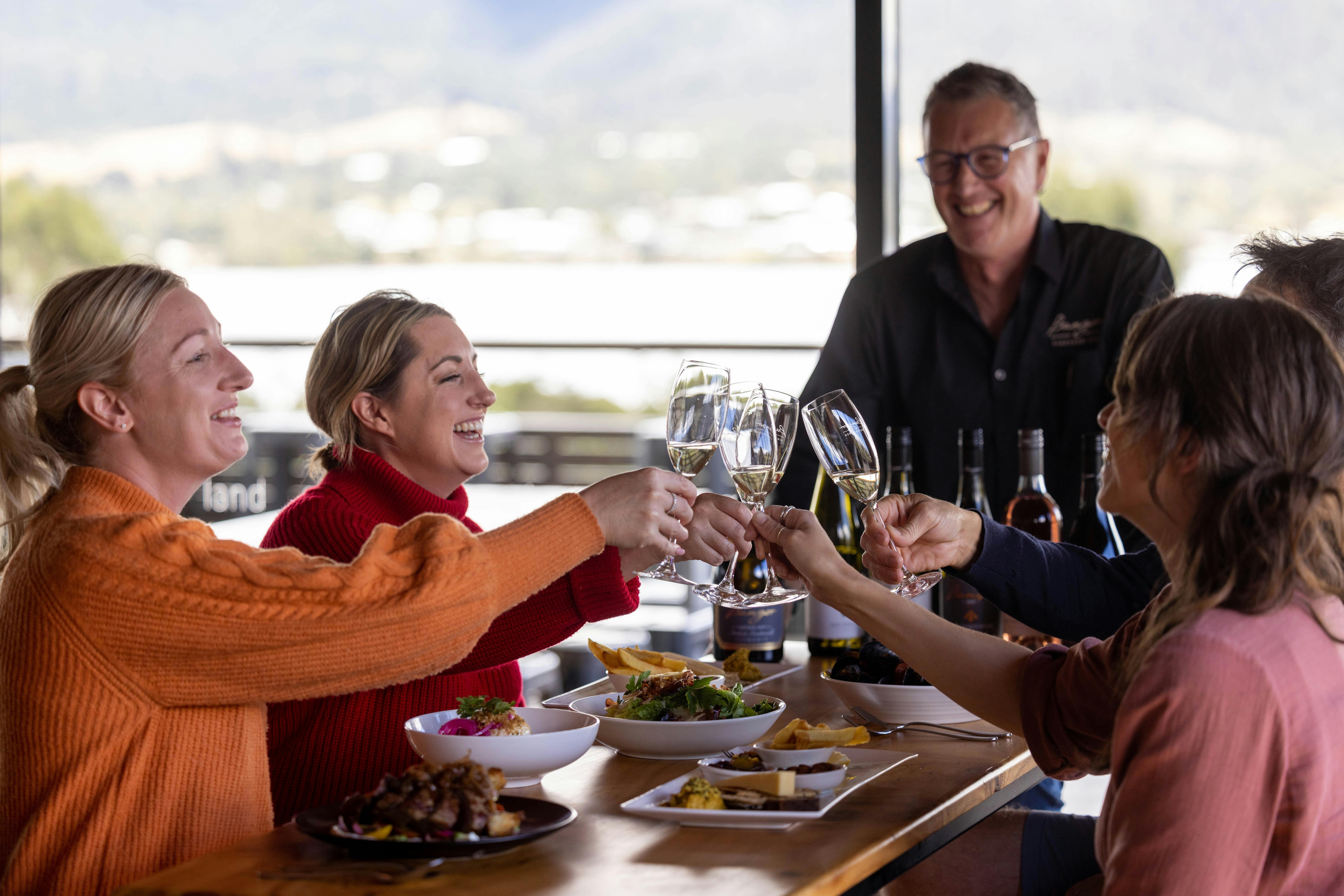 Final lunch at Bangor winery