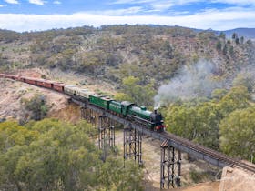 Full steam ahead over this magnificent bridge in Southern Flinders Ranges