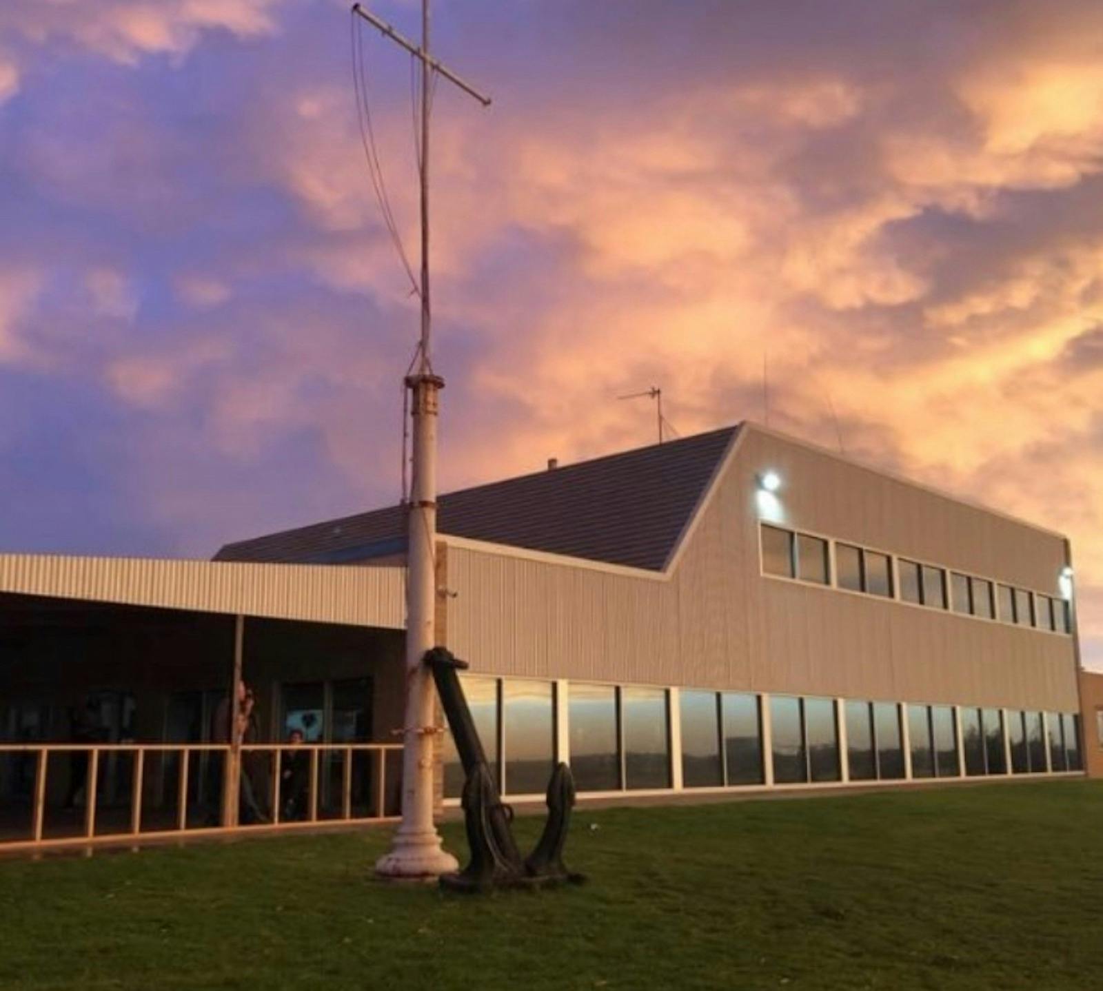 Ceduna Sailing Club at Sunset