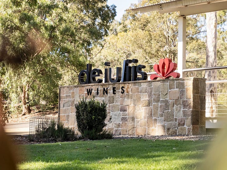 The welcoming entrance at De Iuliis WInes