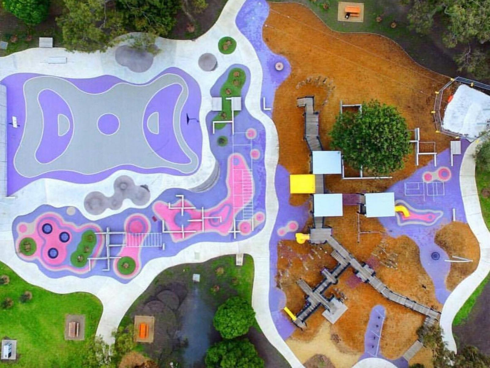 Ballam Park is home to open space featuring two playgrounds.