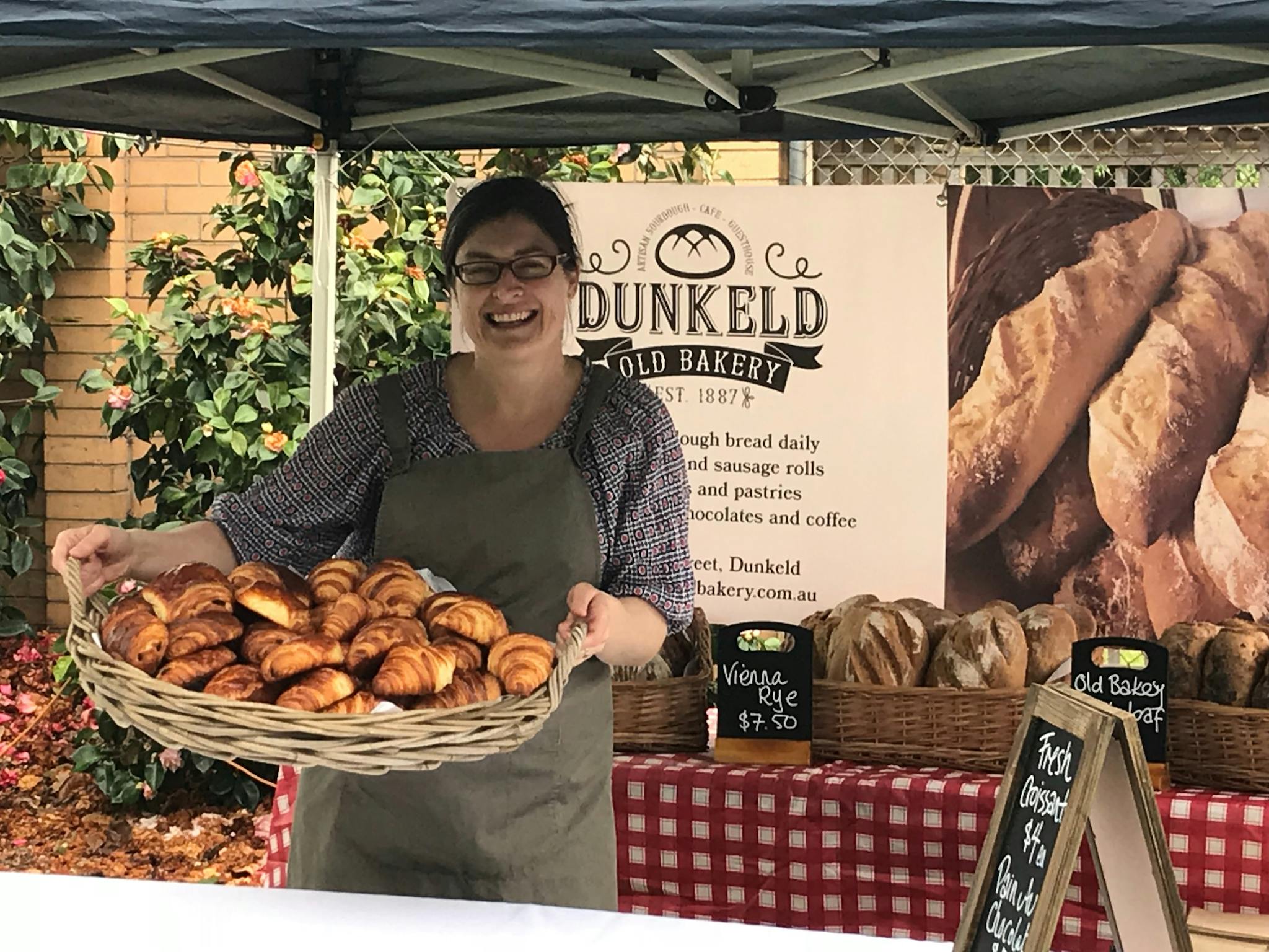 Artisan breads and fresh pastries on weekends