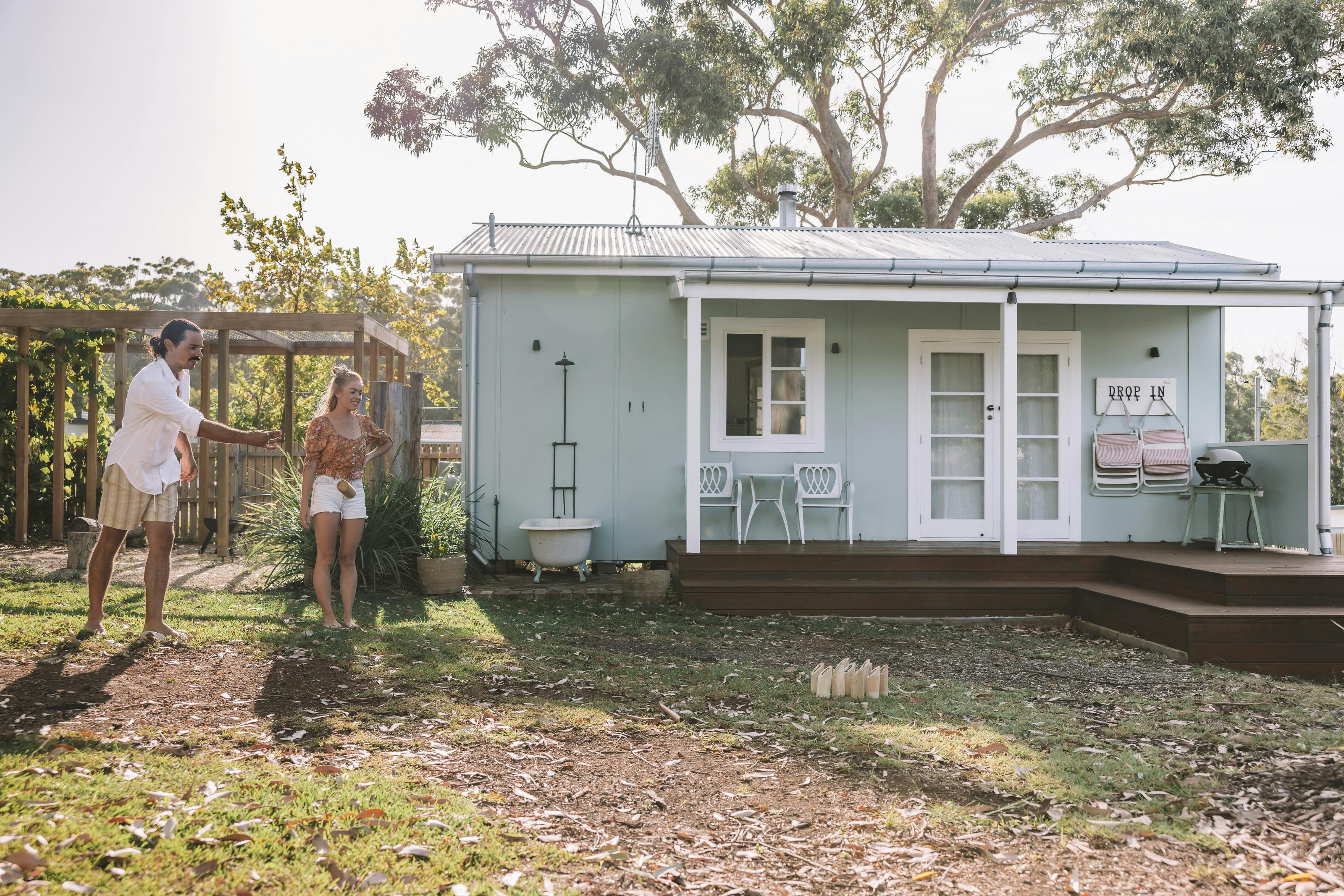 Enjoying the outdoor space