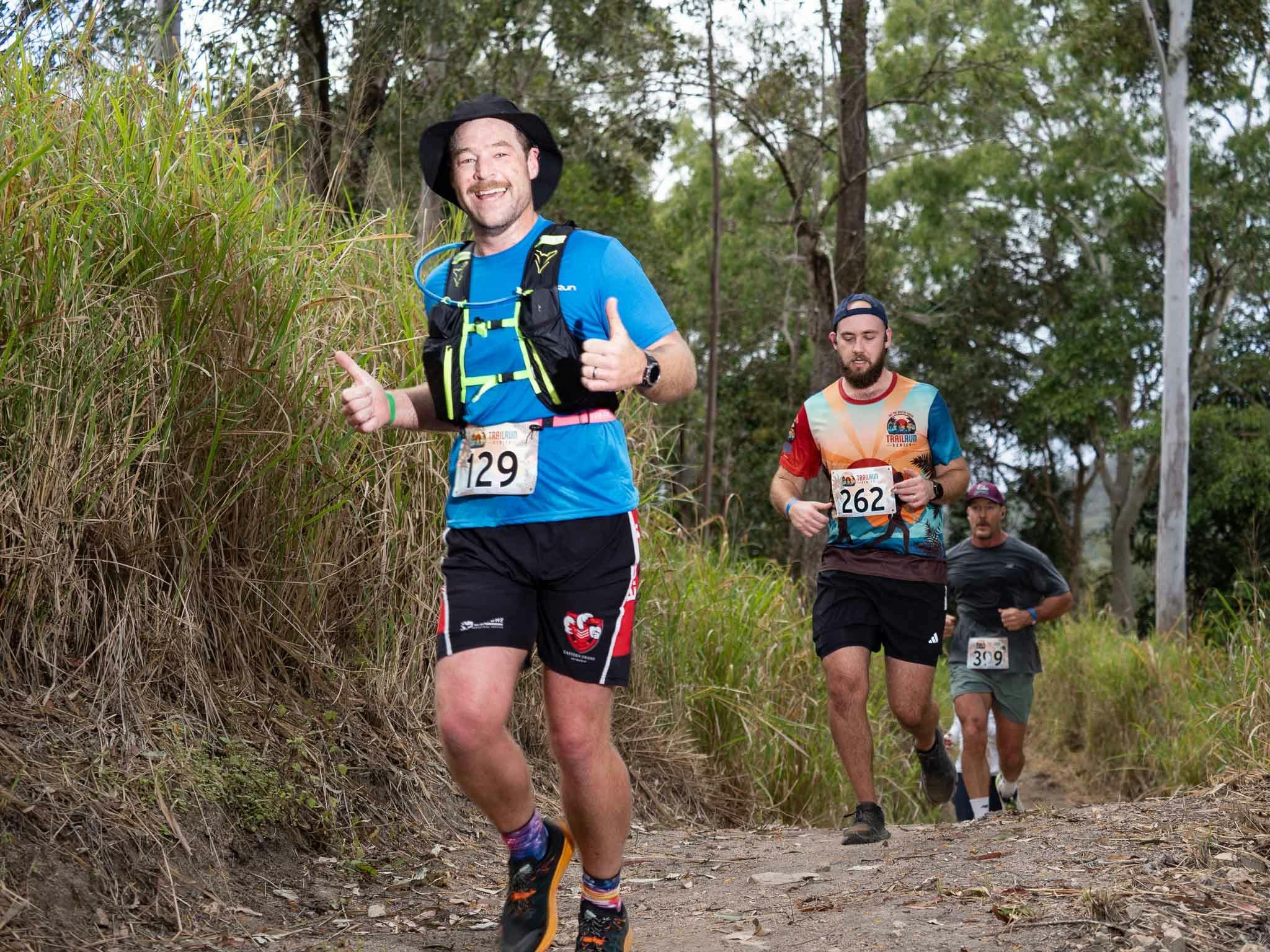 Happy trail runner