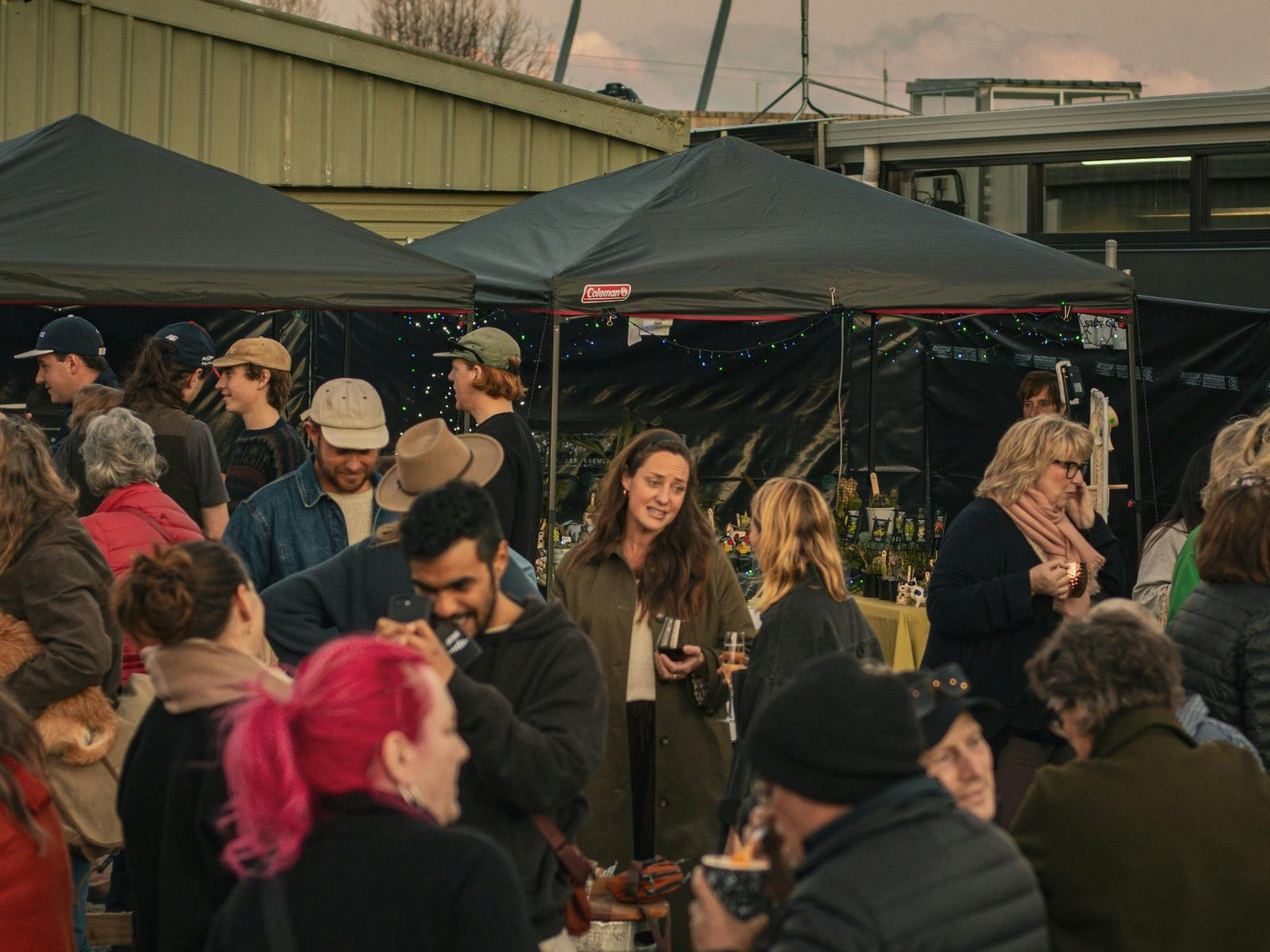 Visitors at Easy Tiger Twilight Market in St Helens.