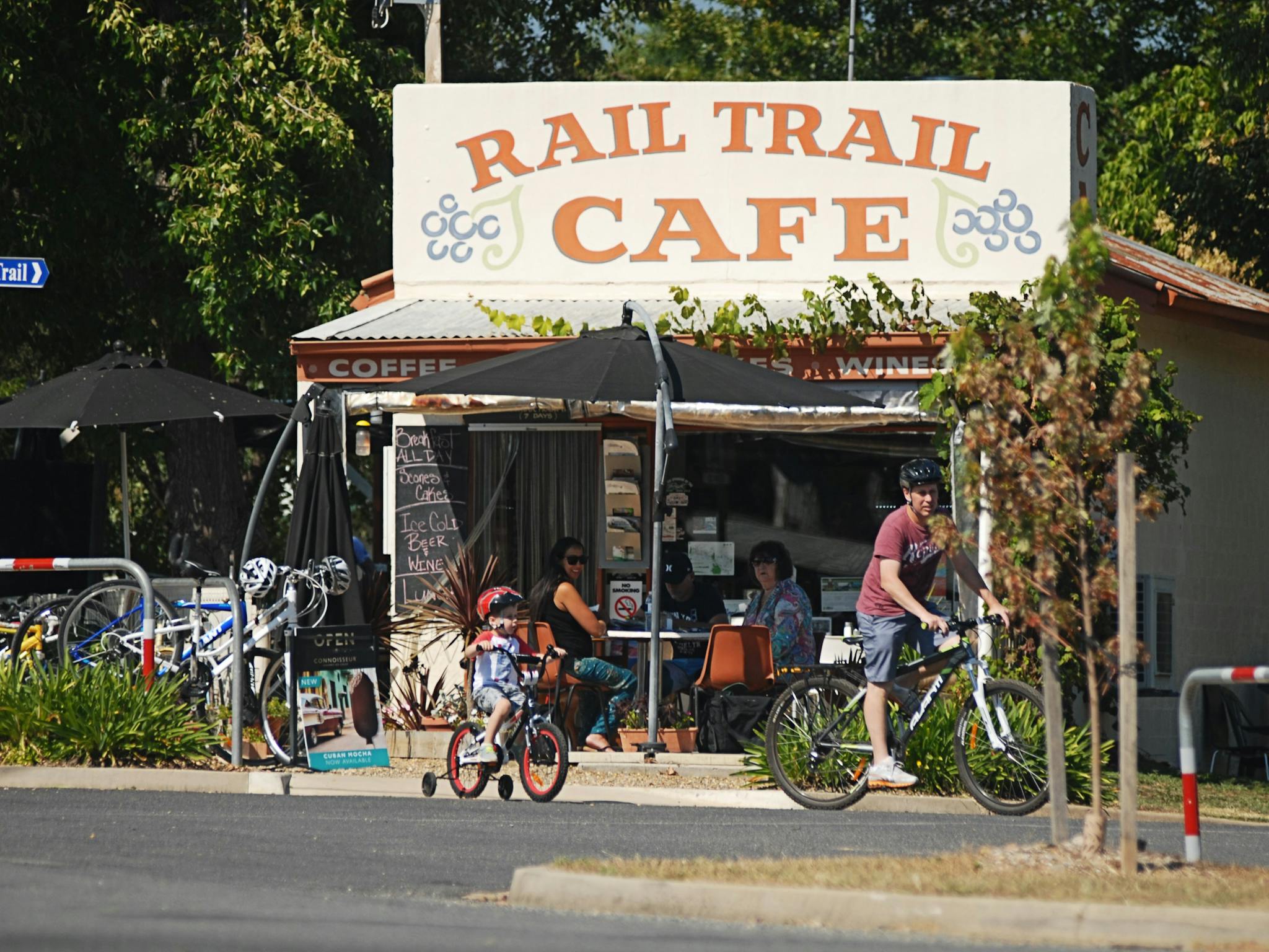 Front view of cafe