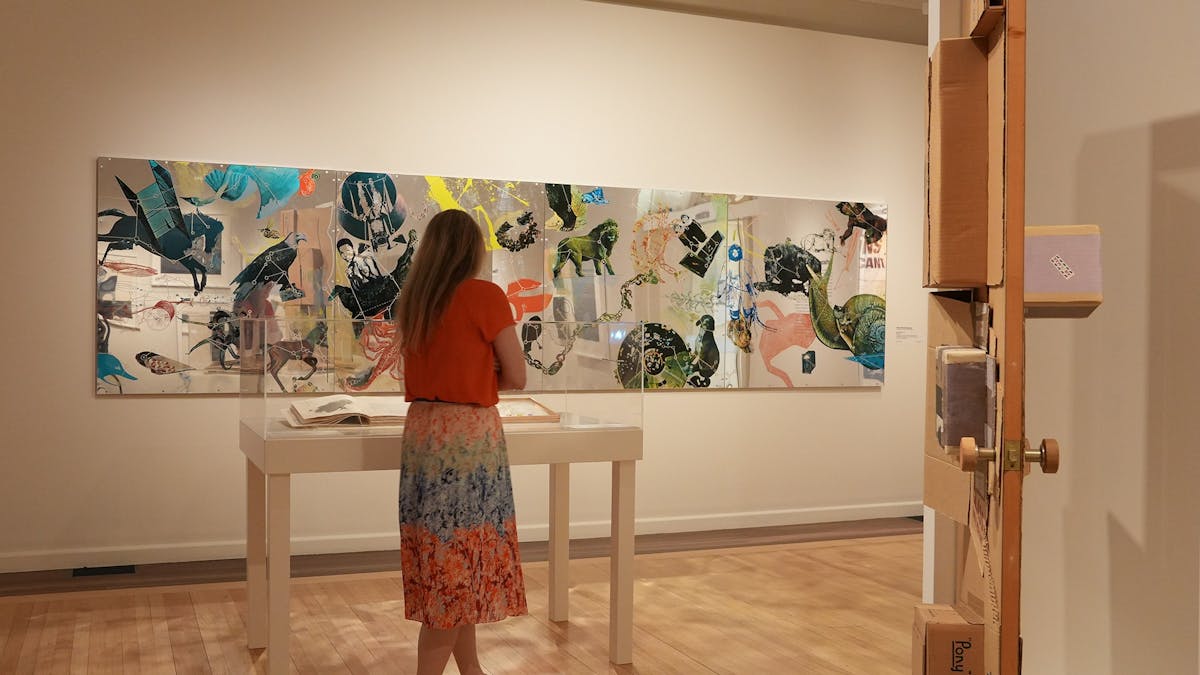 Art exhibition in Lady Norman Gallery at Cairns Art Gallery