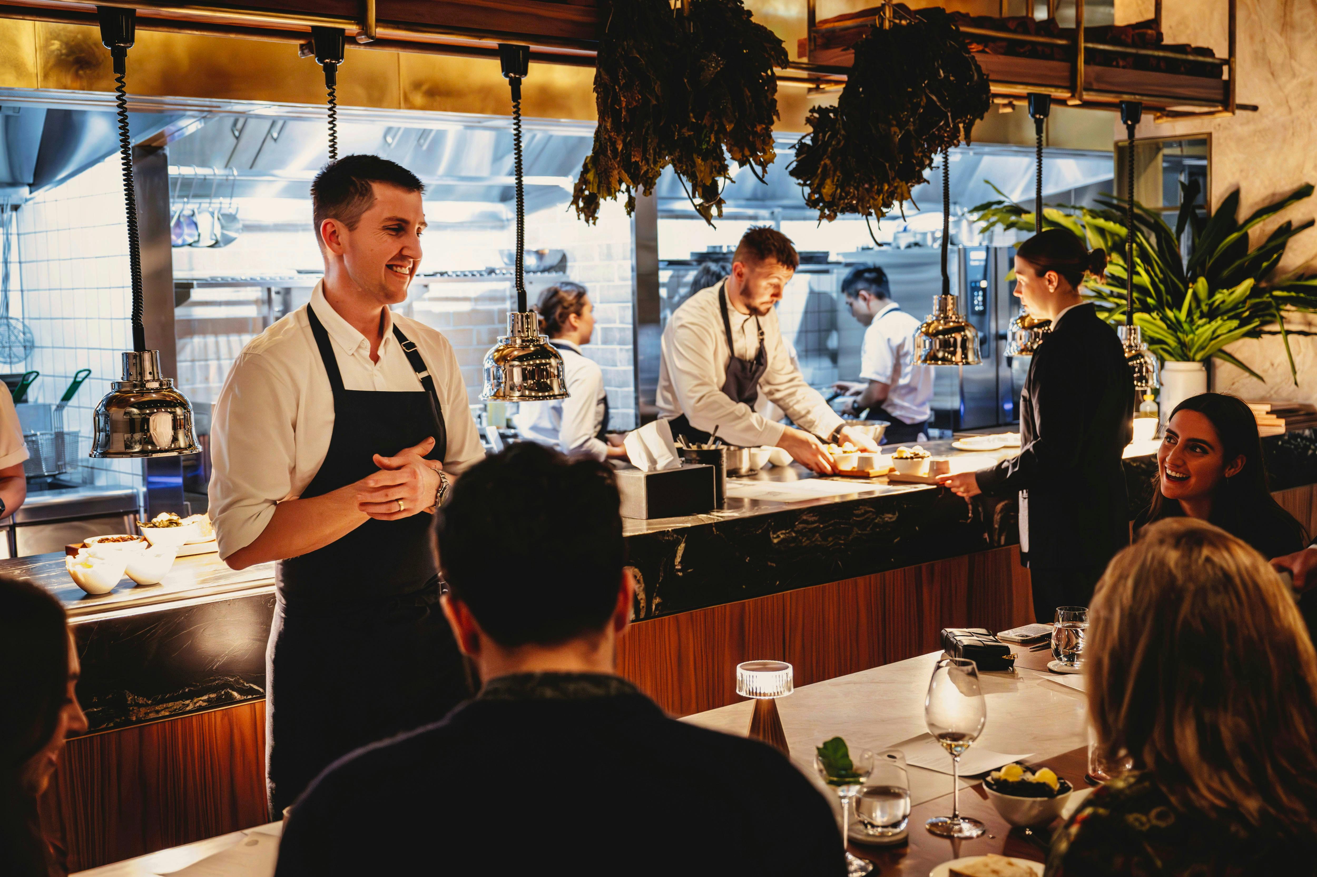 Saint Peter at The Grand National, Josh Niland at chef's table