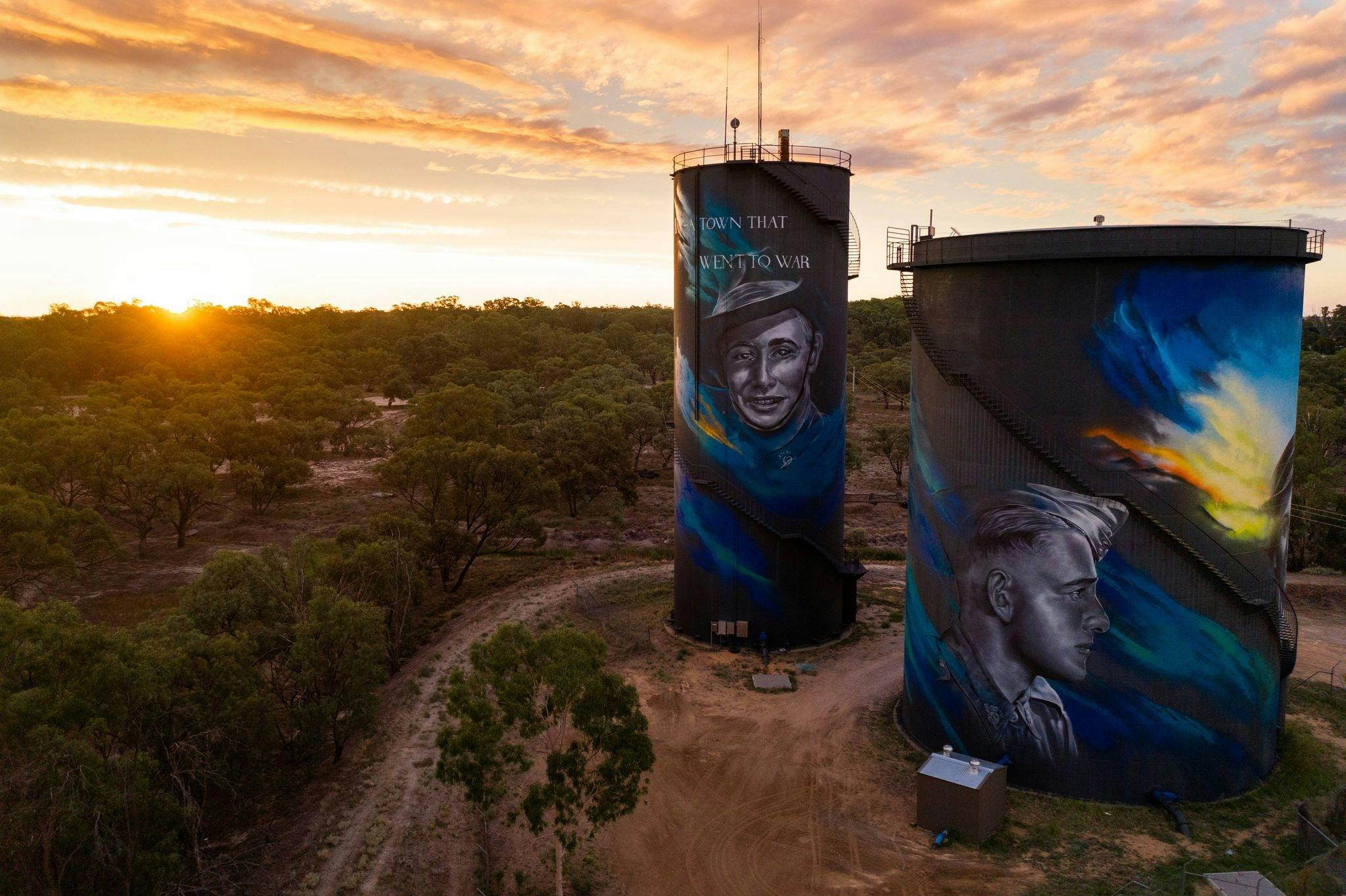 Water Tower Art Hay