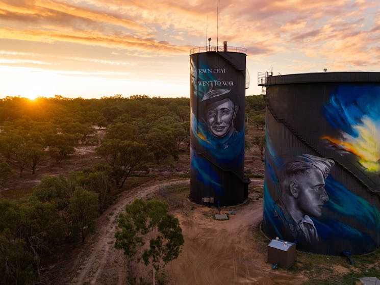 Water Tower Art Hay