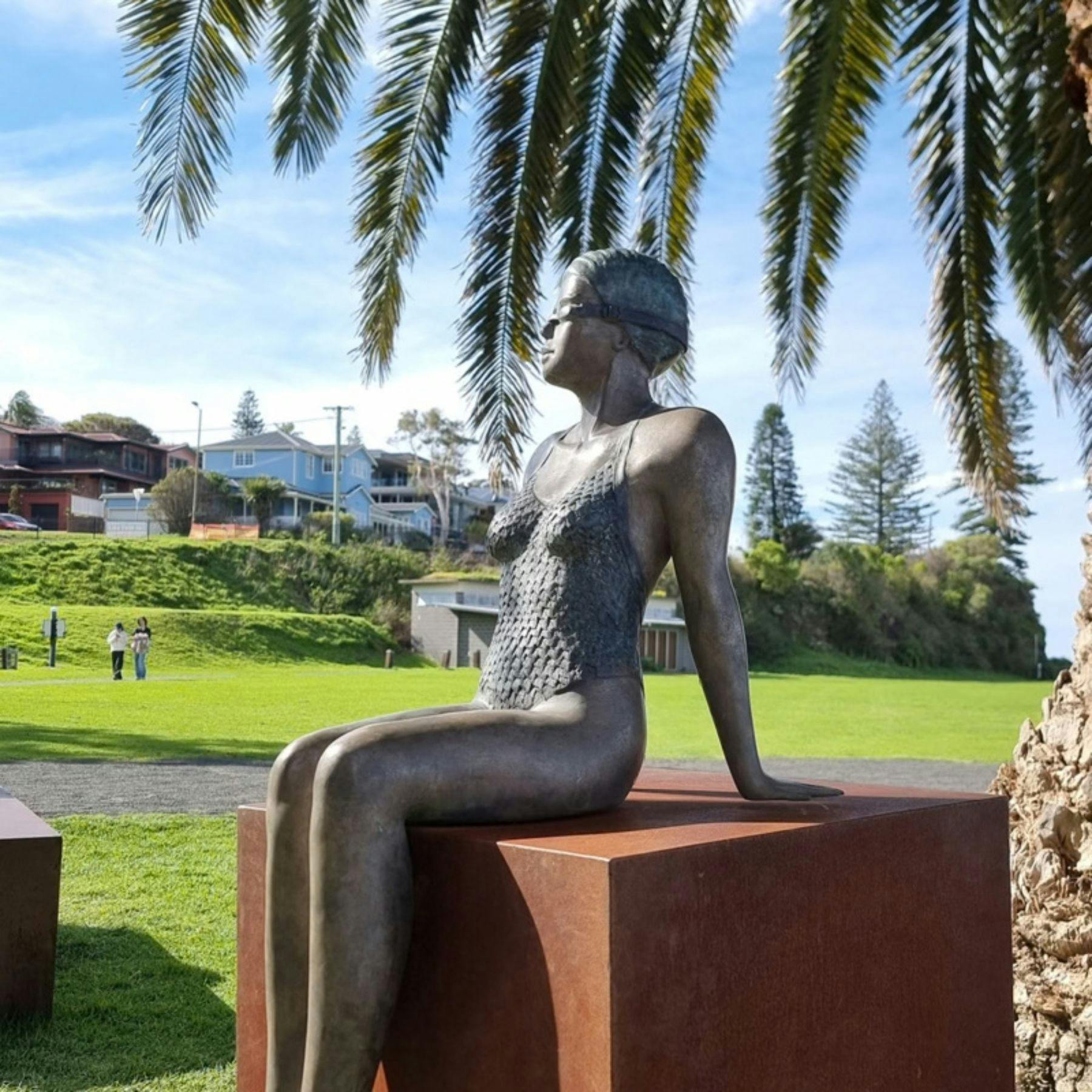 ブロンズ彫刻、人物像水泳者、限定25個